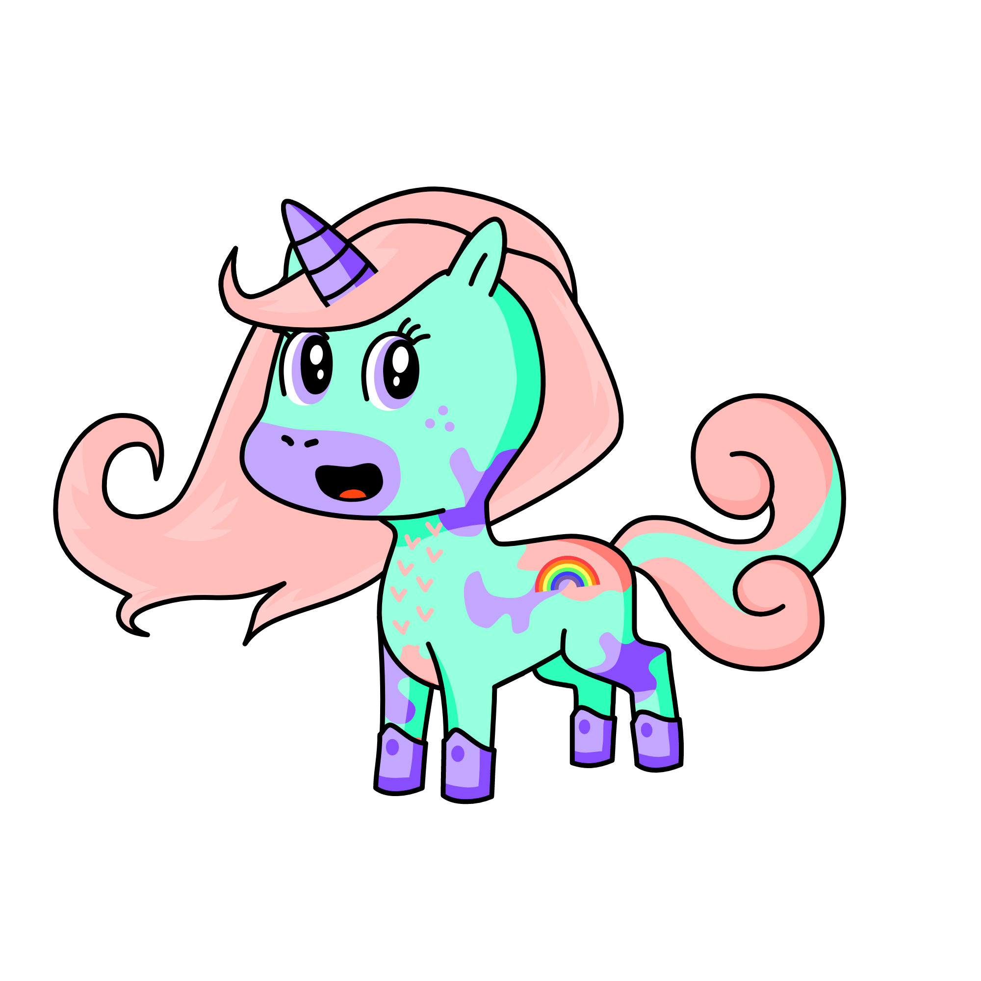 cotten candy, the unicorn