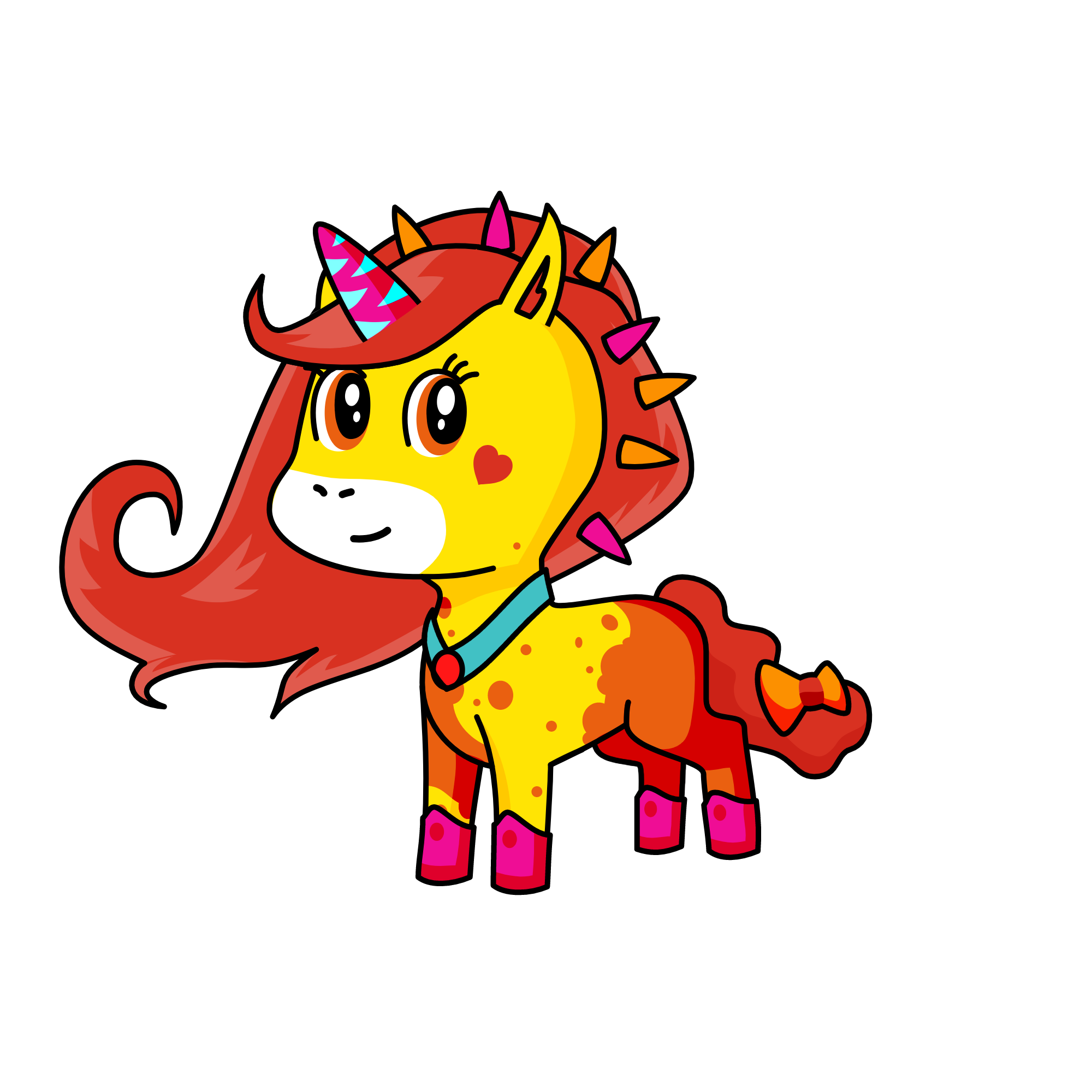 Fire, the unicorn