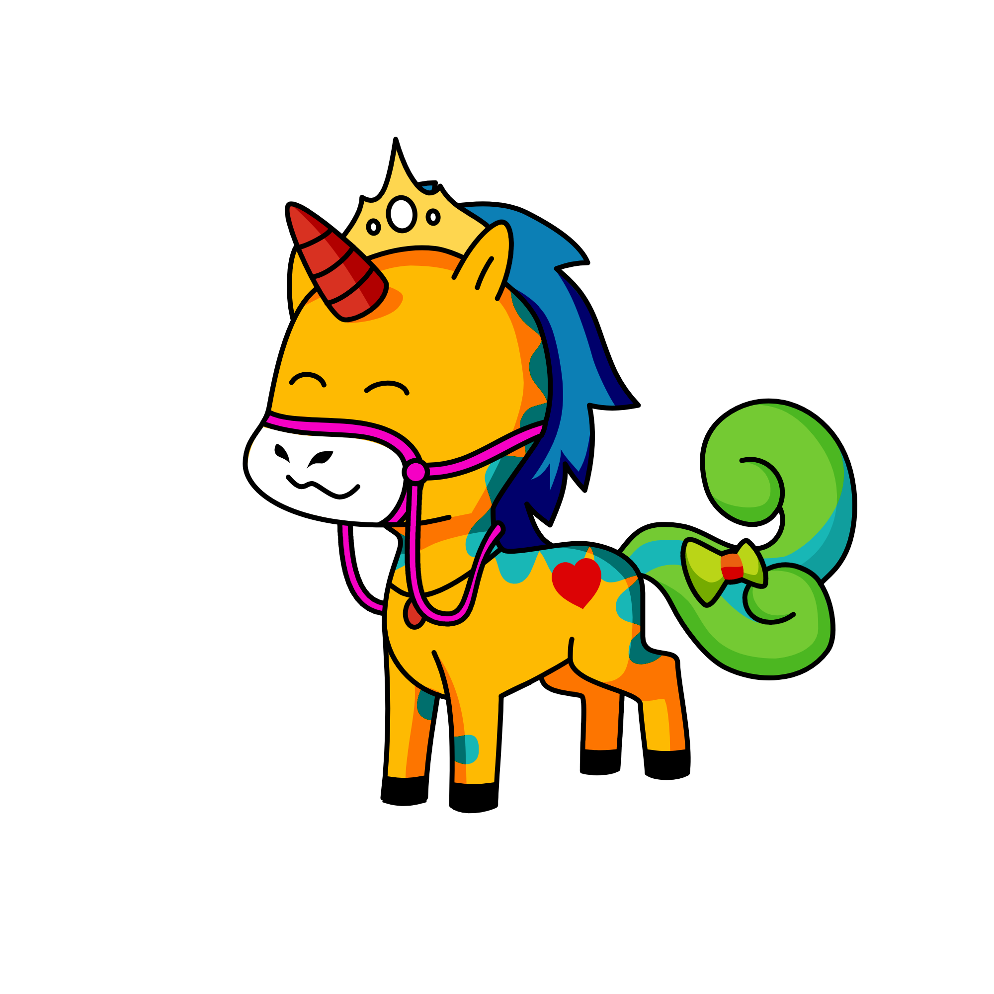 In Yo FaCe, the unicorn