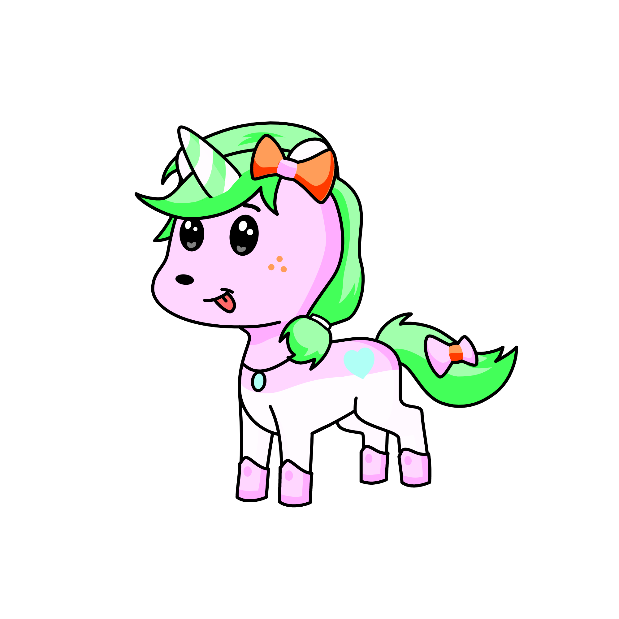 Flakes, the unicorn