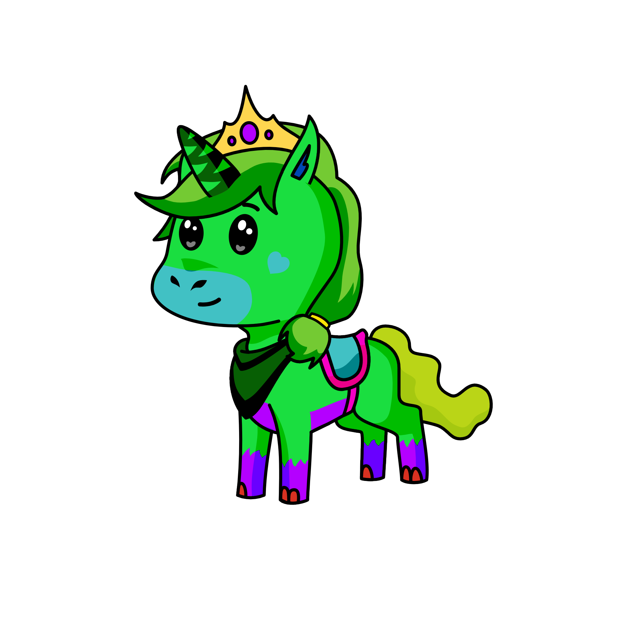 Cloudy the Queen, the unicorn
