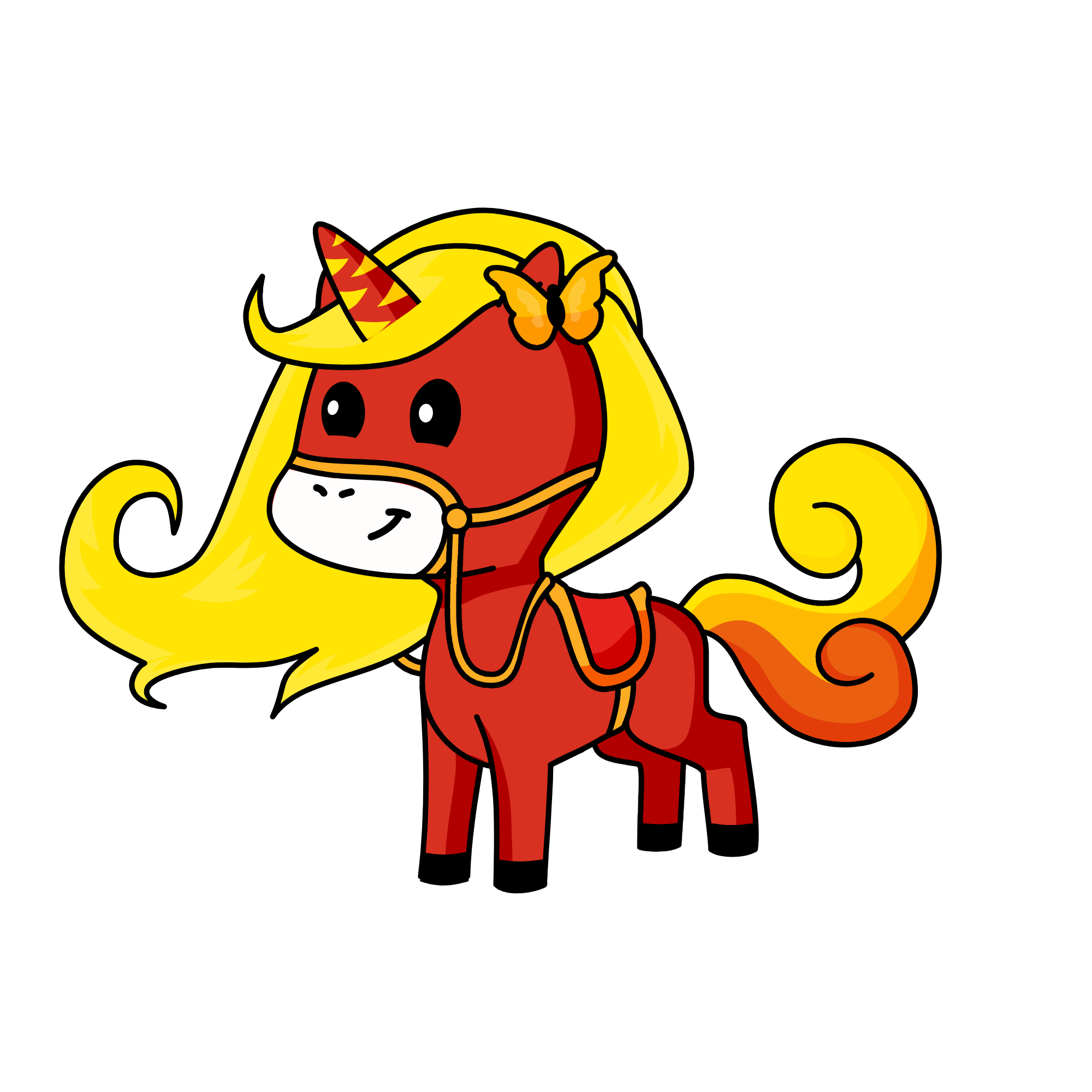 Princess Flaming Heart, the unicorn