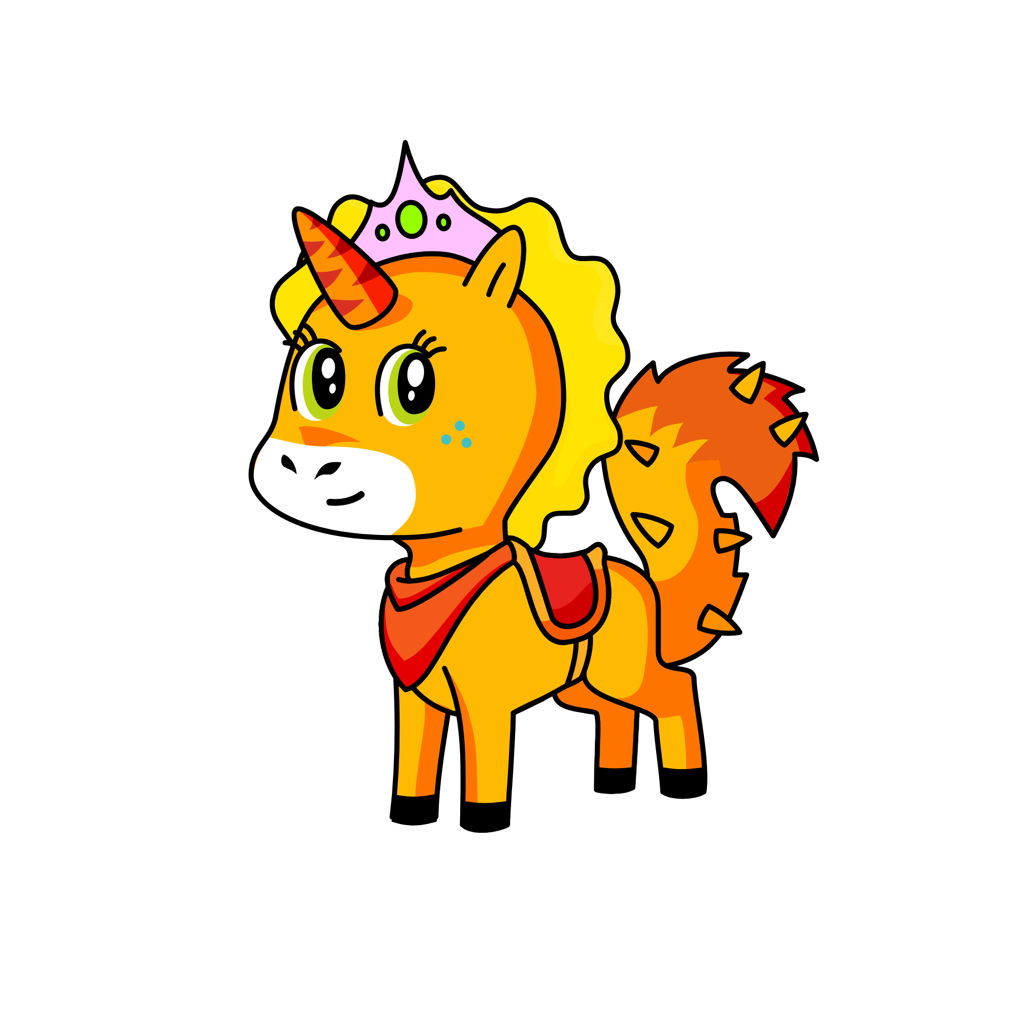 Queen Sandy, the unicorn