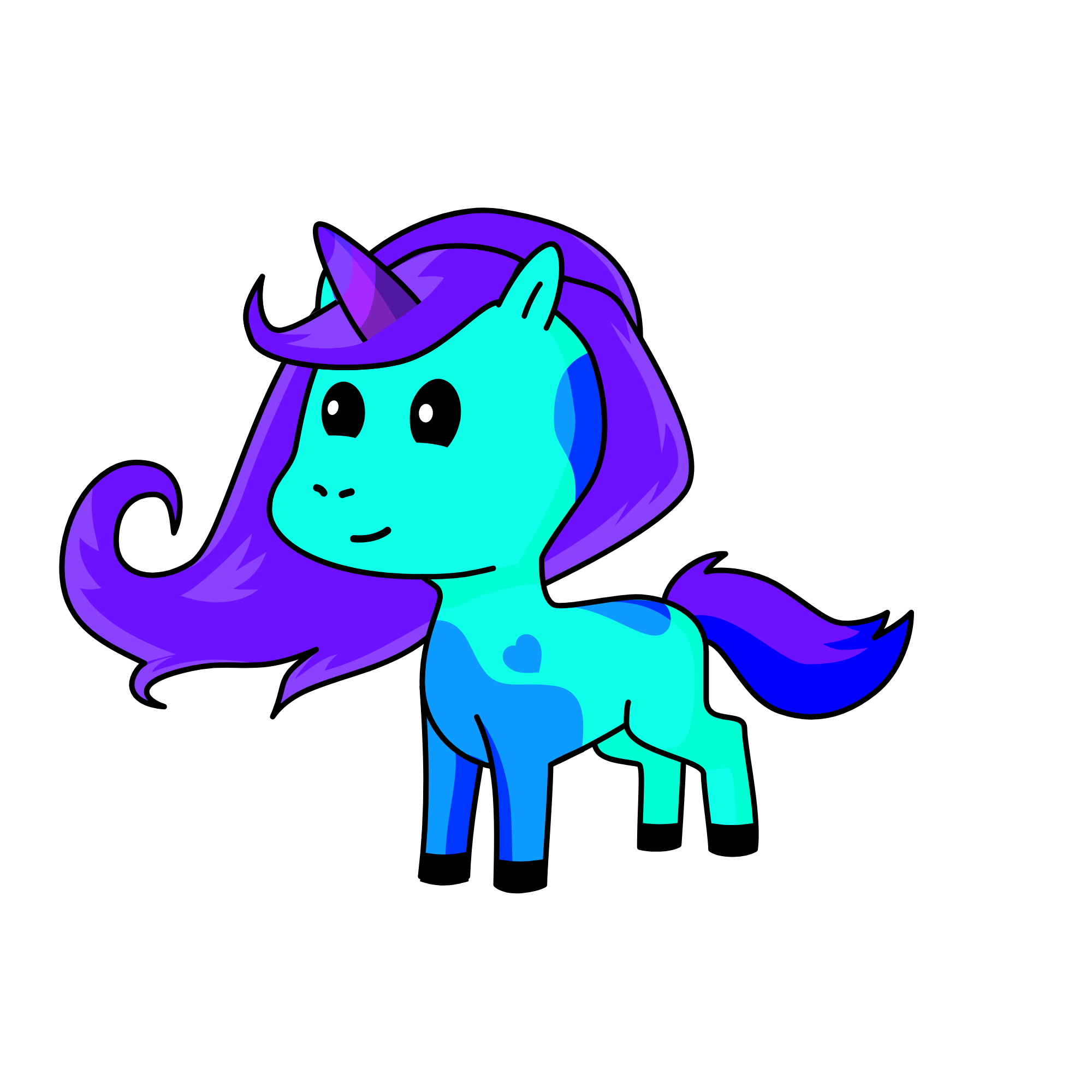 Pretty , the unicorn