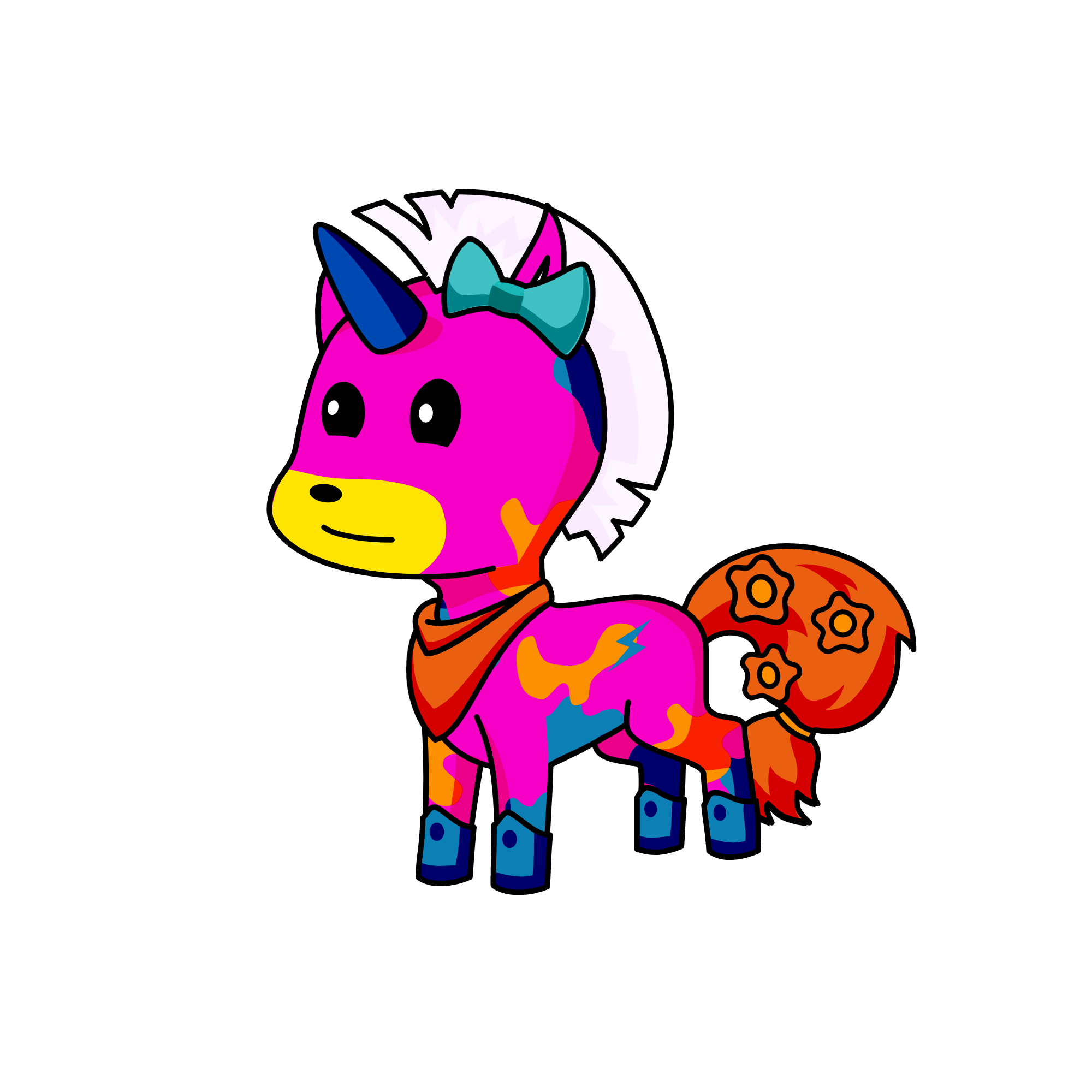 Cute, the unicorn