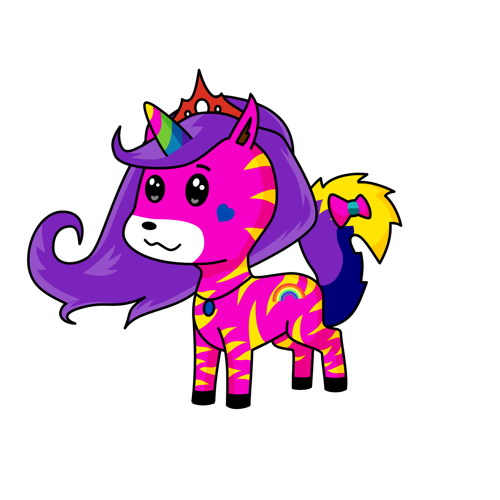 Cloudy, the unicorn