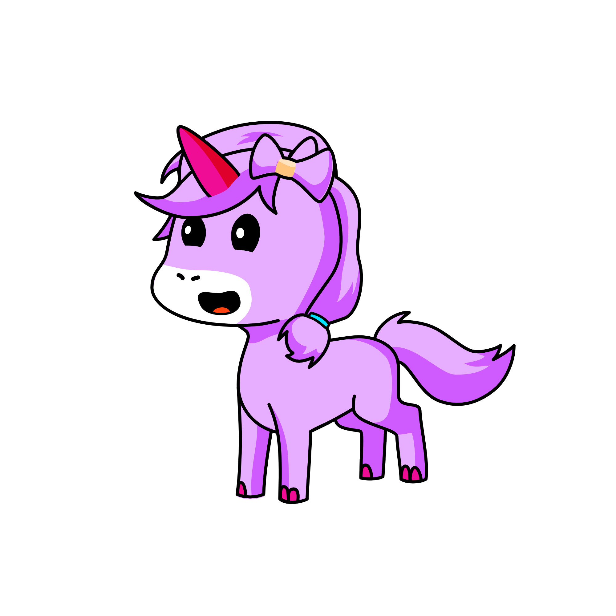 Pinkycorn, the unicorn