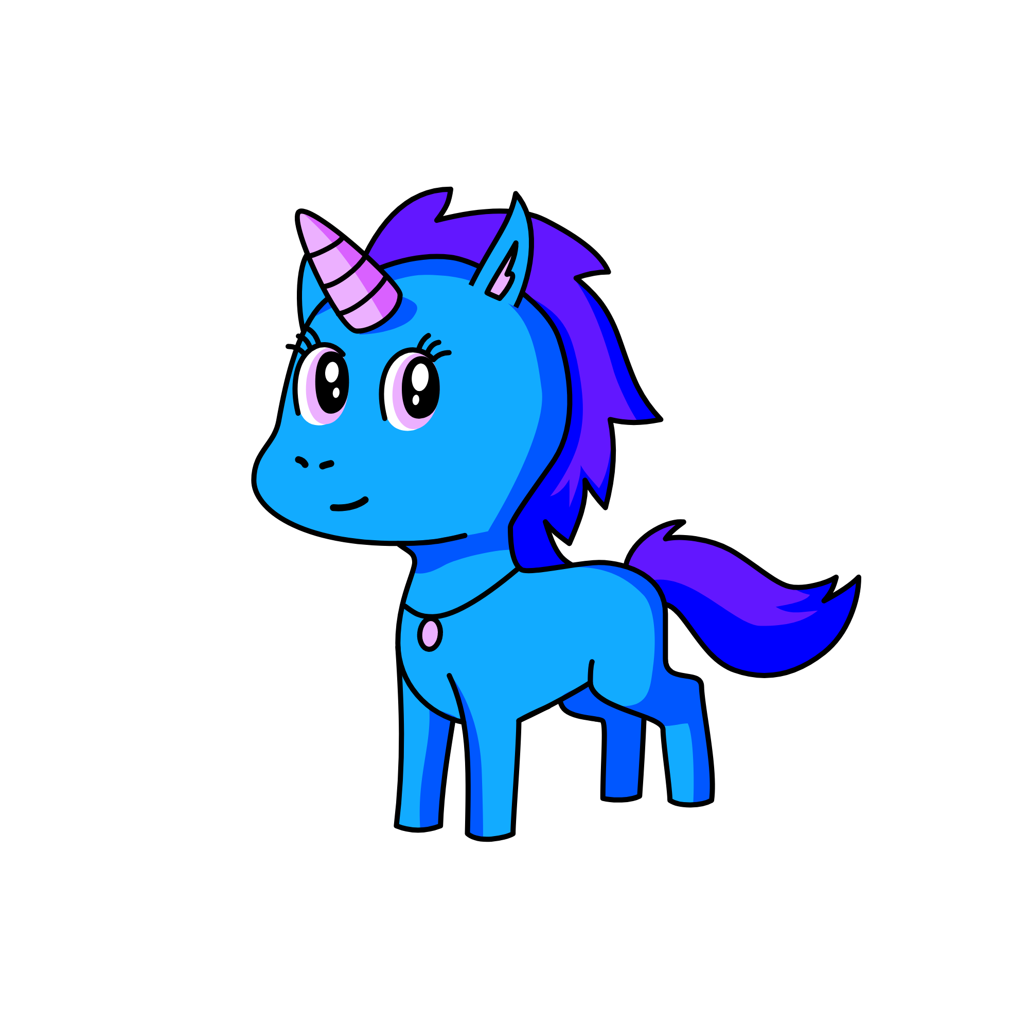 Blurie, the unicorn