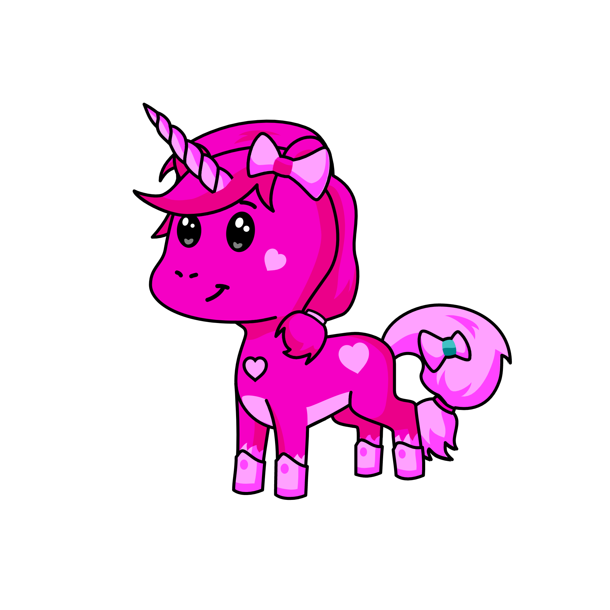Pinky, the unicorn