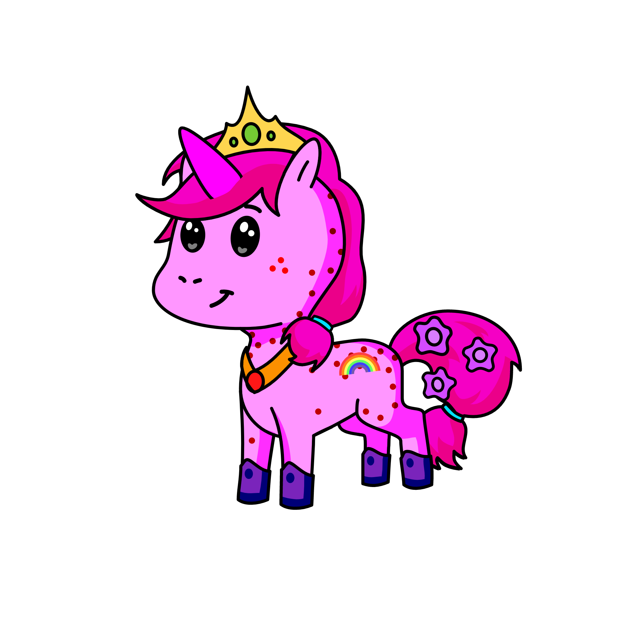 Strawberry, the unicorn