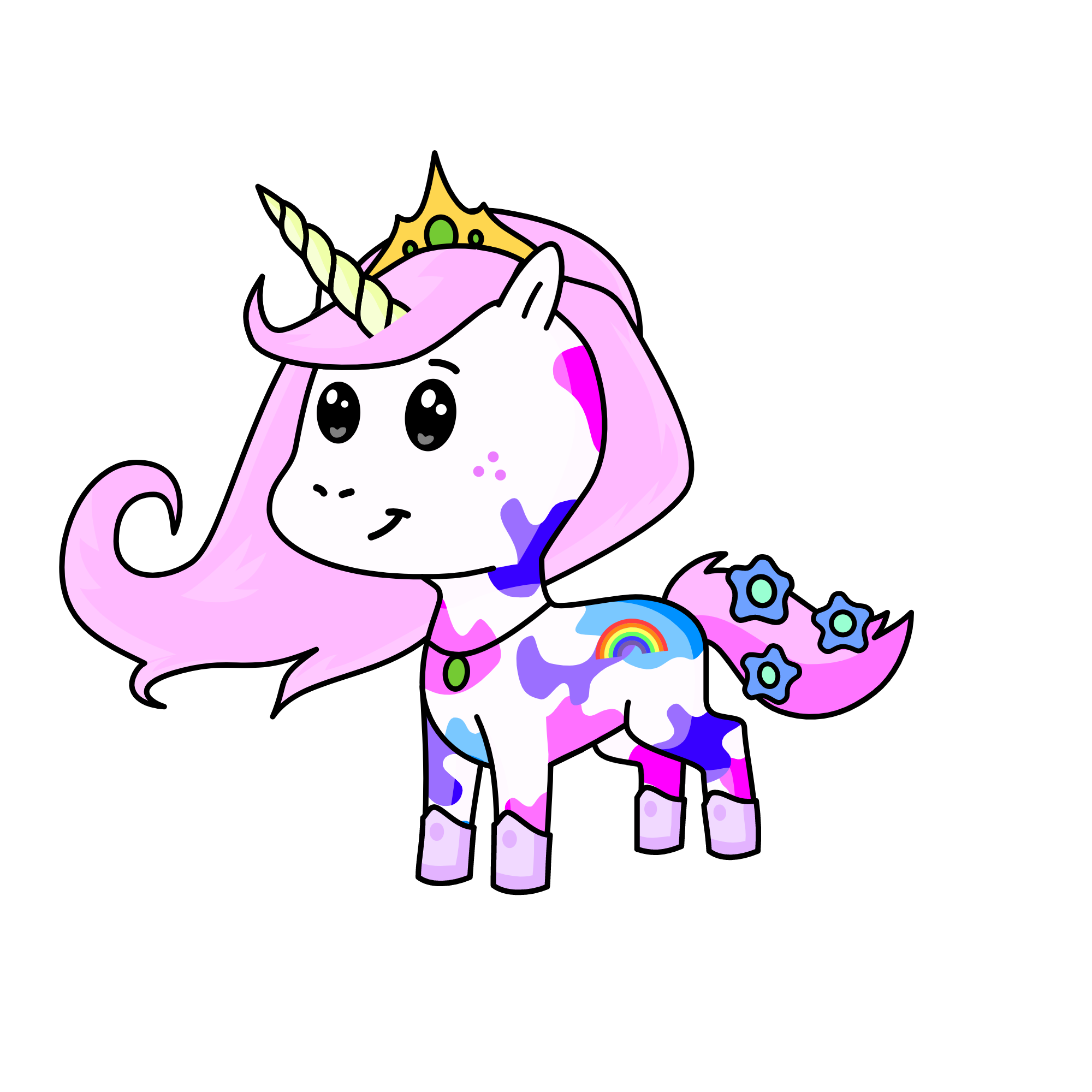 Princess Snowy, the unicorn