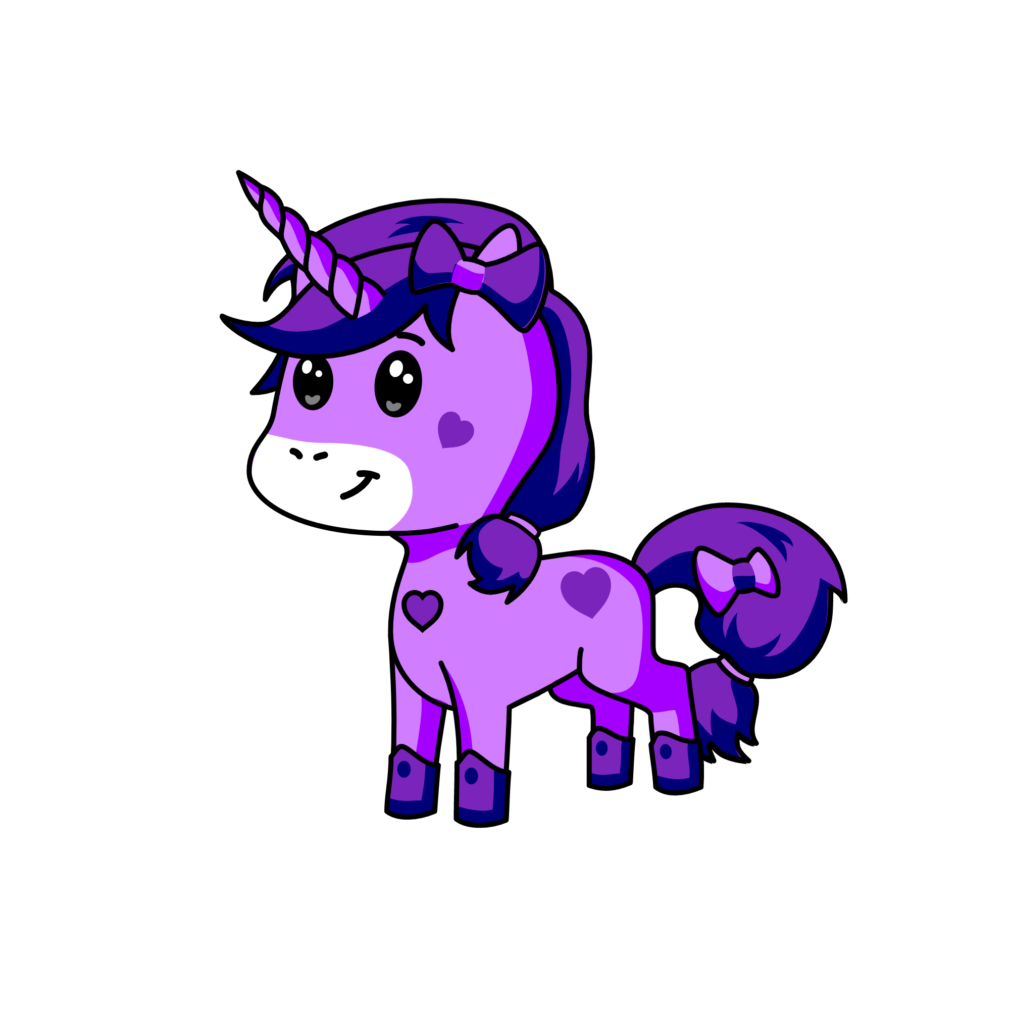 Lavender, the unicorn