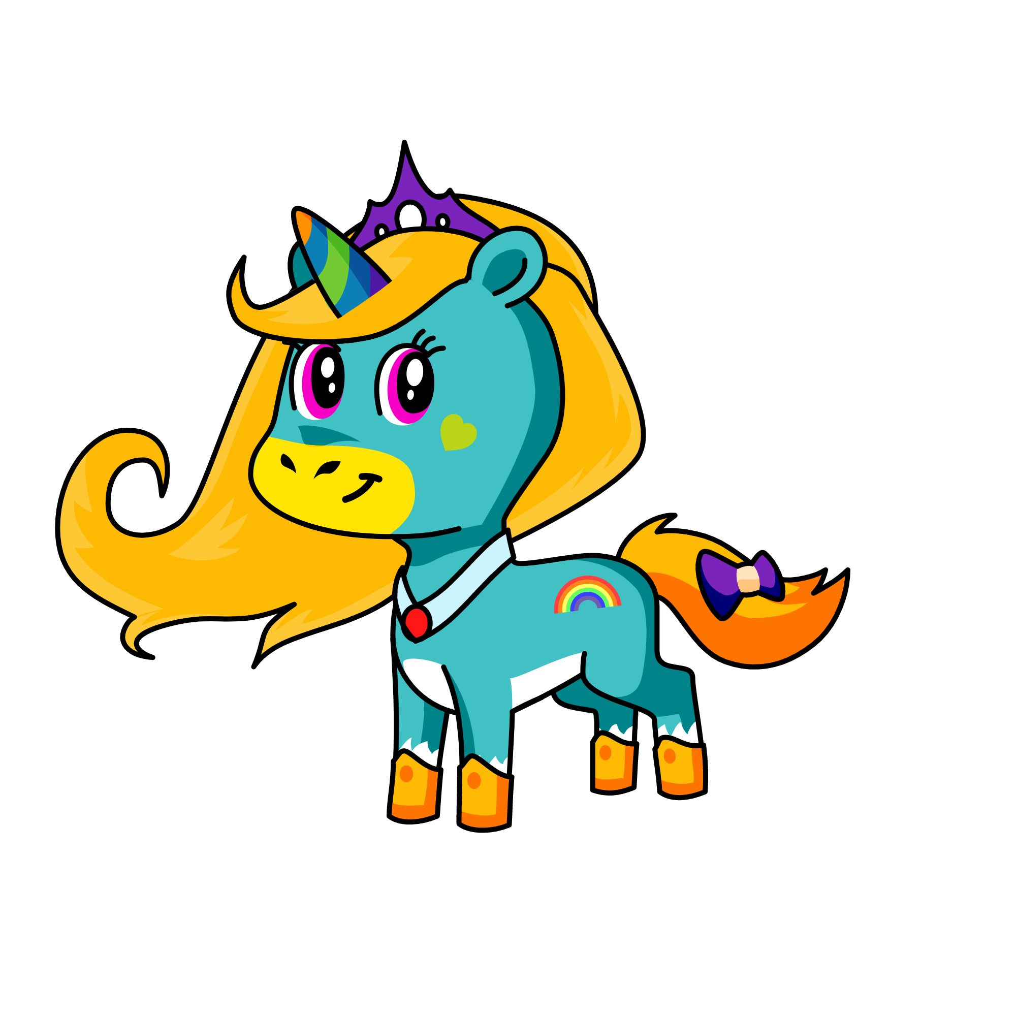 rainbow dash , the unicorn