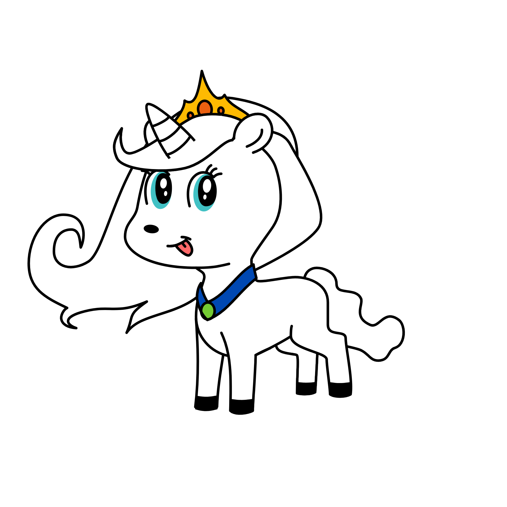 snowy, the unicorn