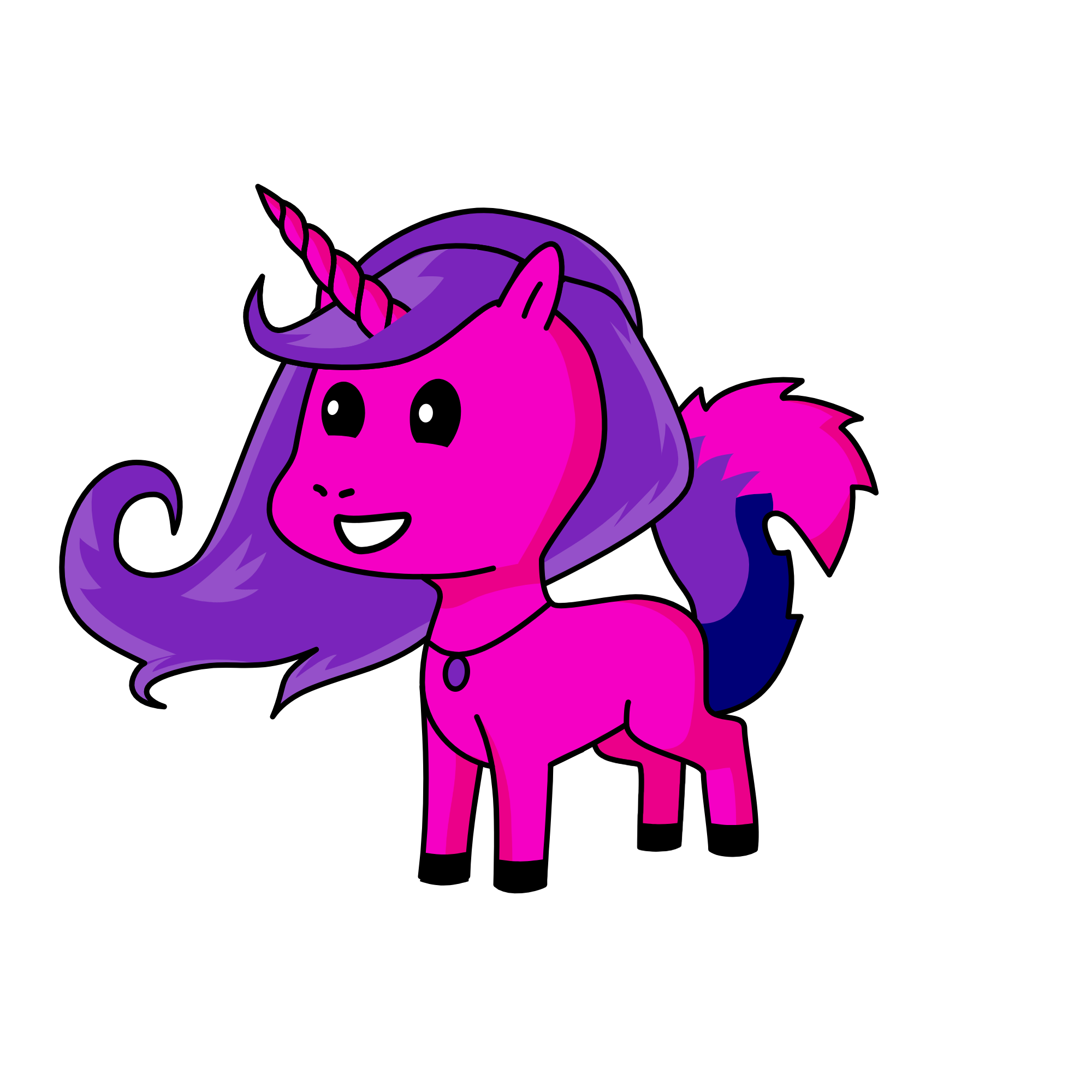 Pinky, the unicorn