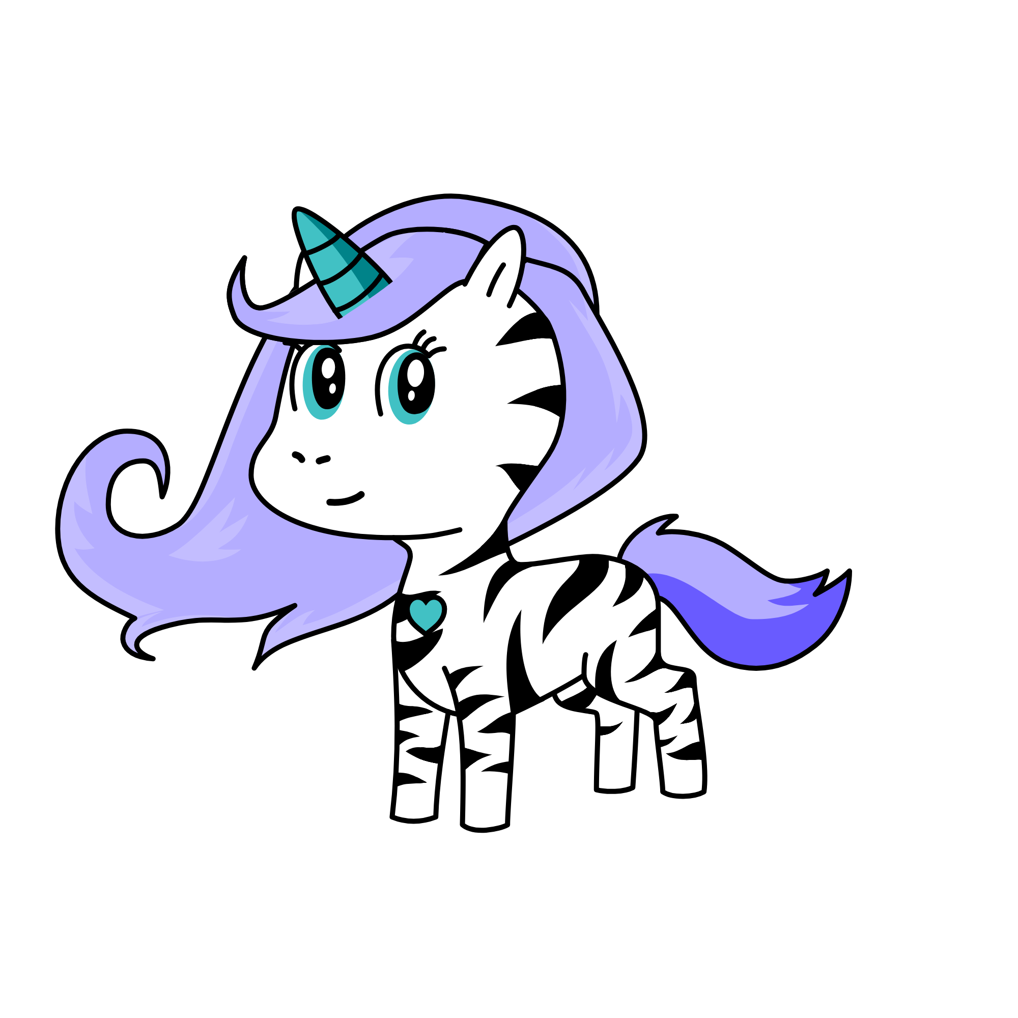 Zebra, the unicorn