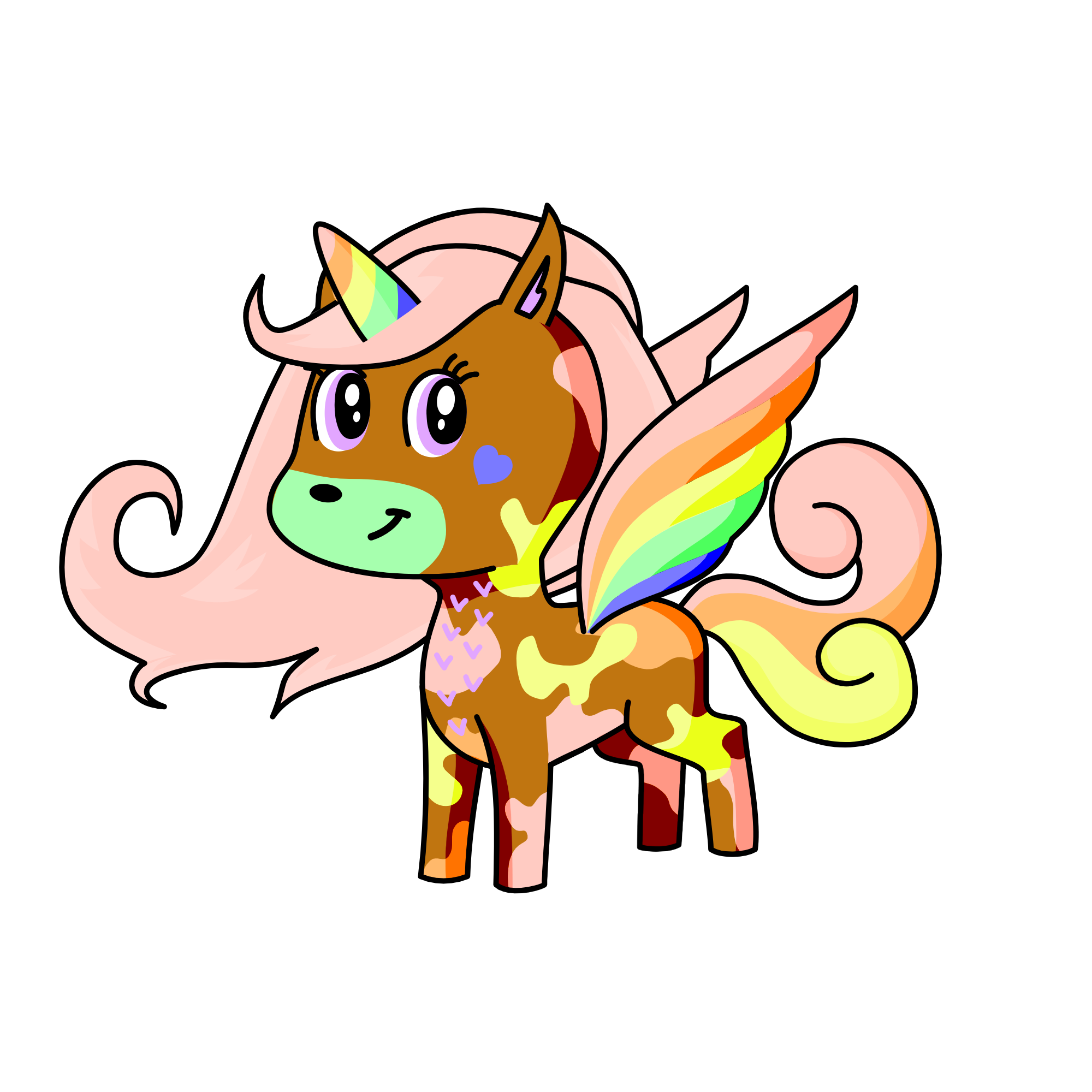 rainbow frappe☕🌈, the unicorn