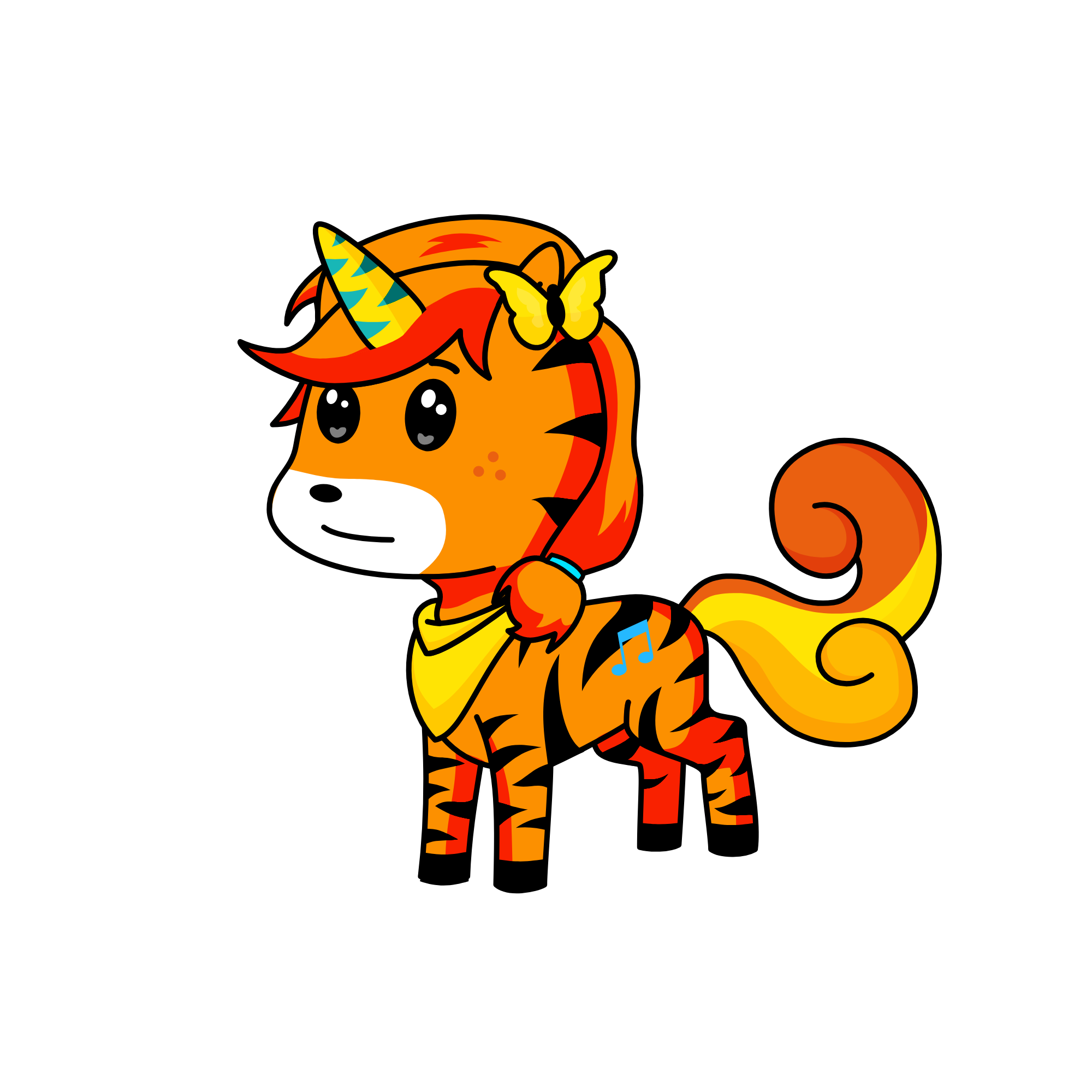 Flame, the unicorn