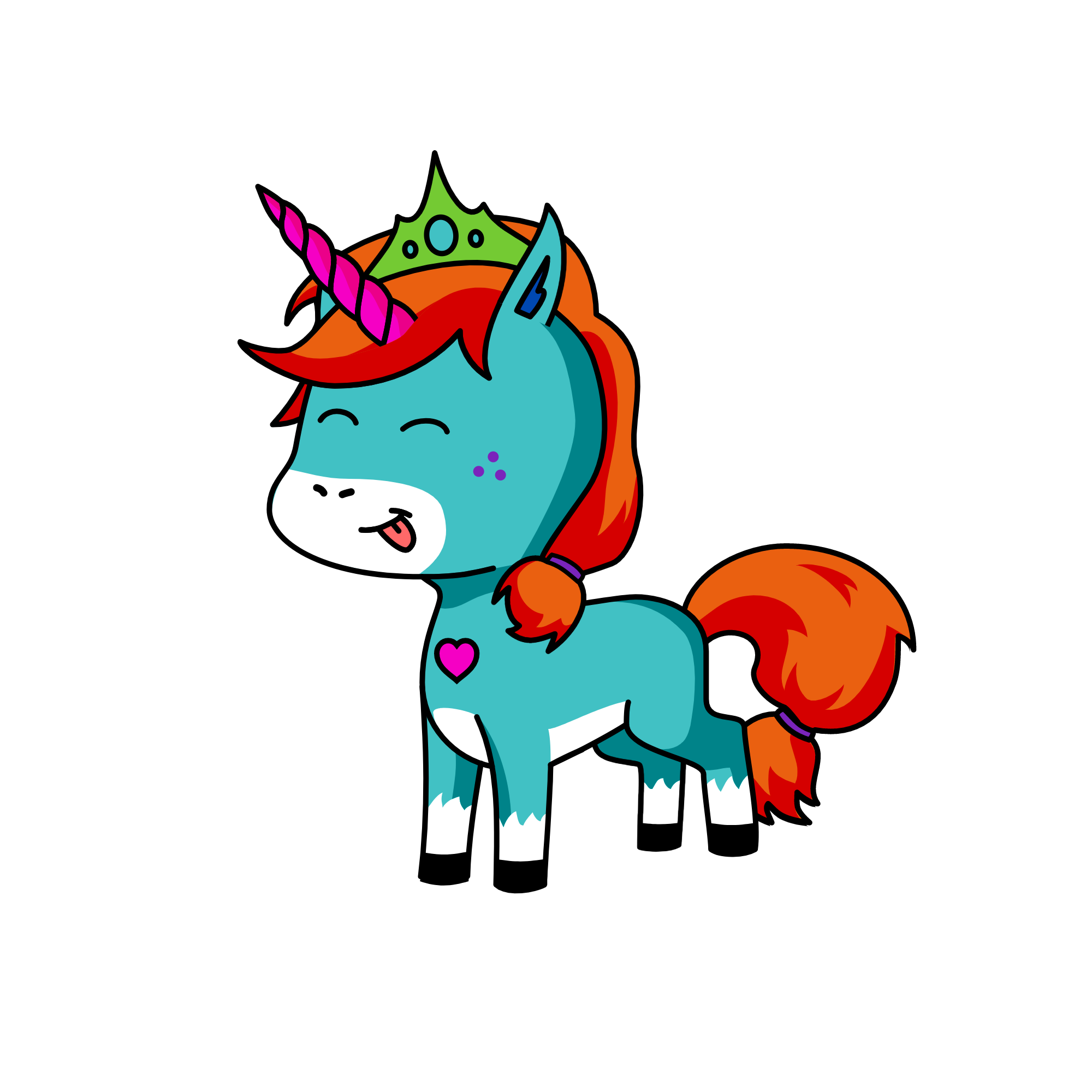 Fluffy, the unicorn