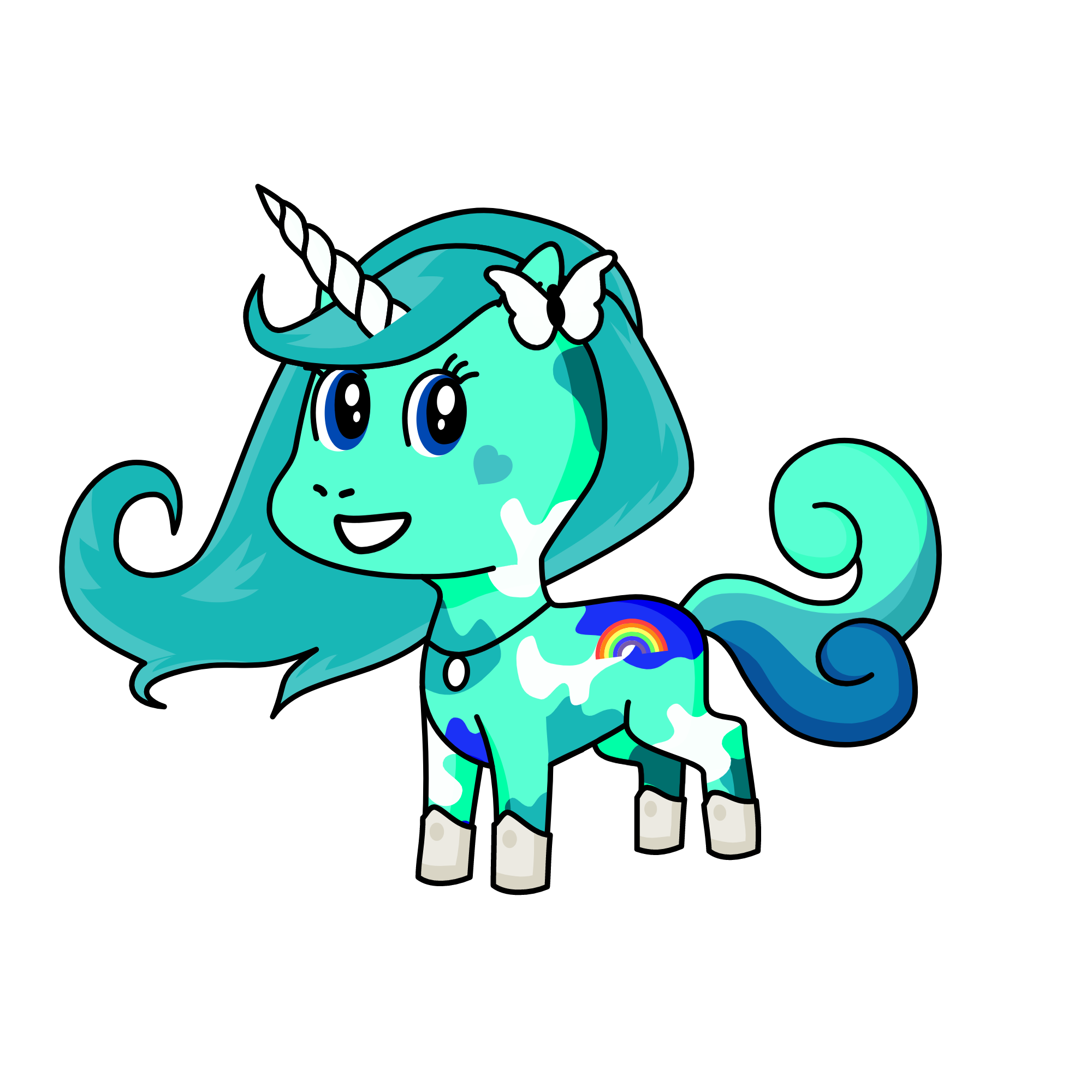 Mint, the unicorn