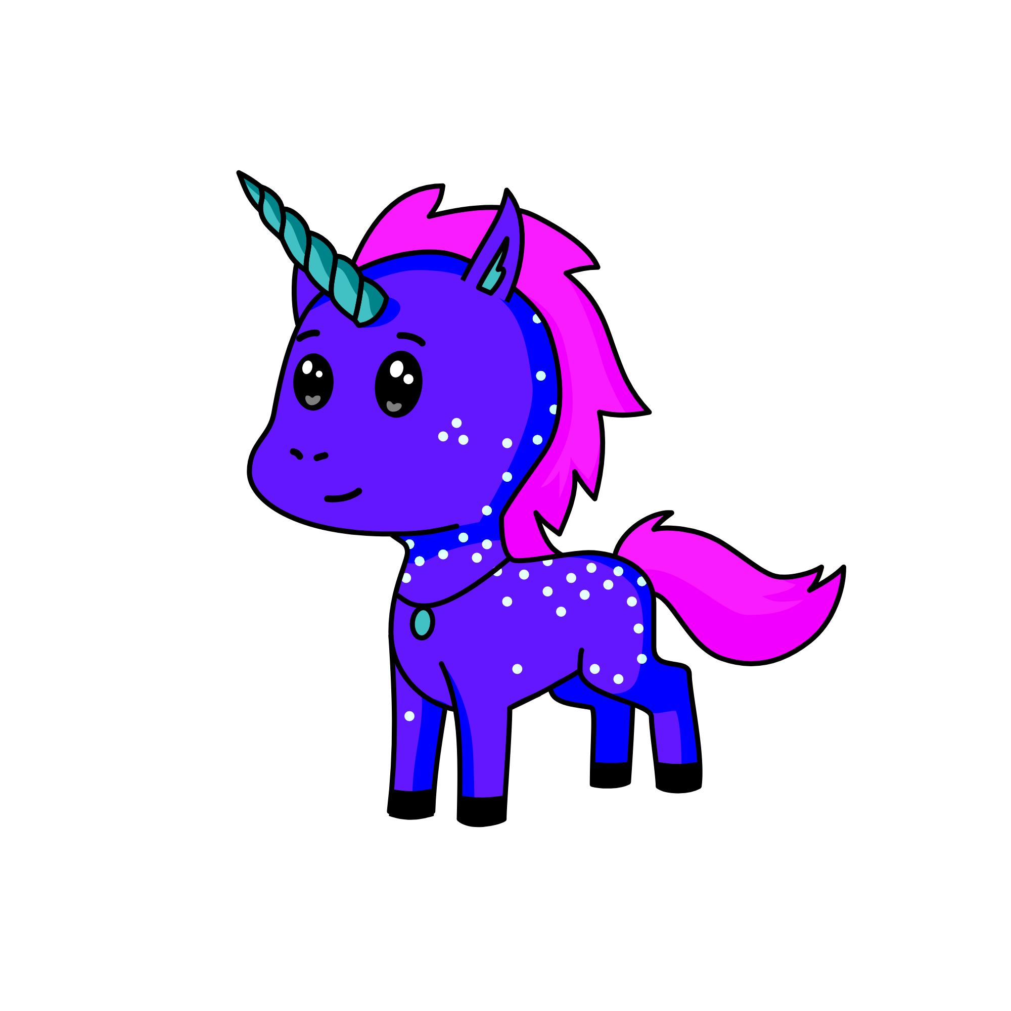Glitter, the unicorn
