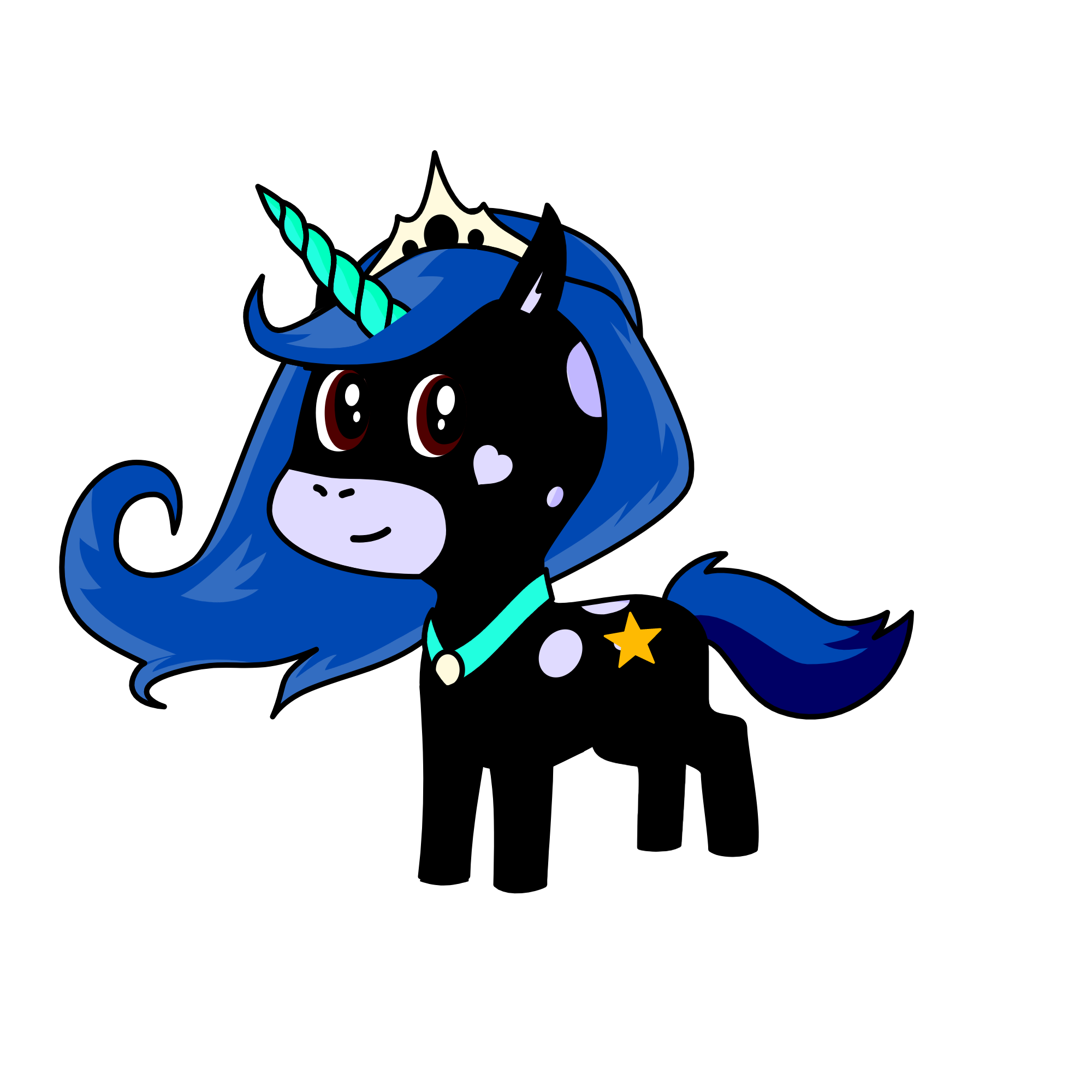 midnight,queen of the night, the unicorn