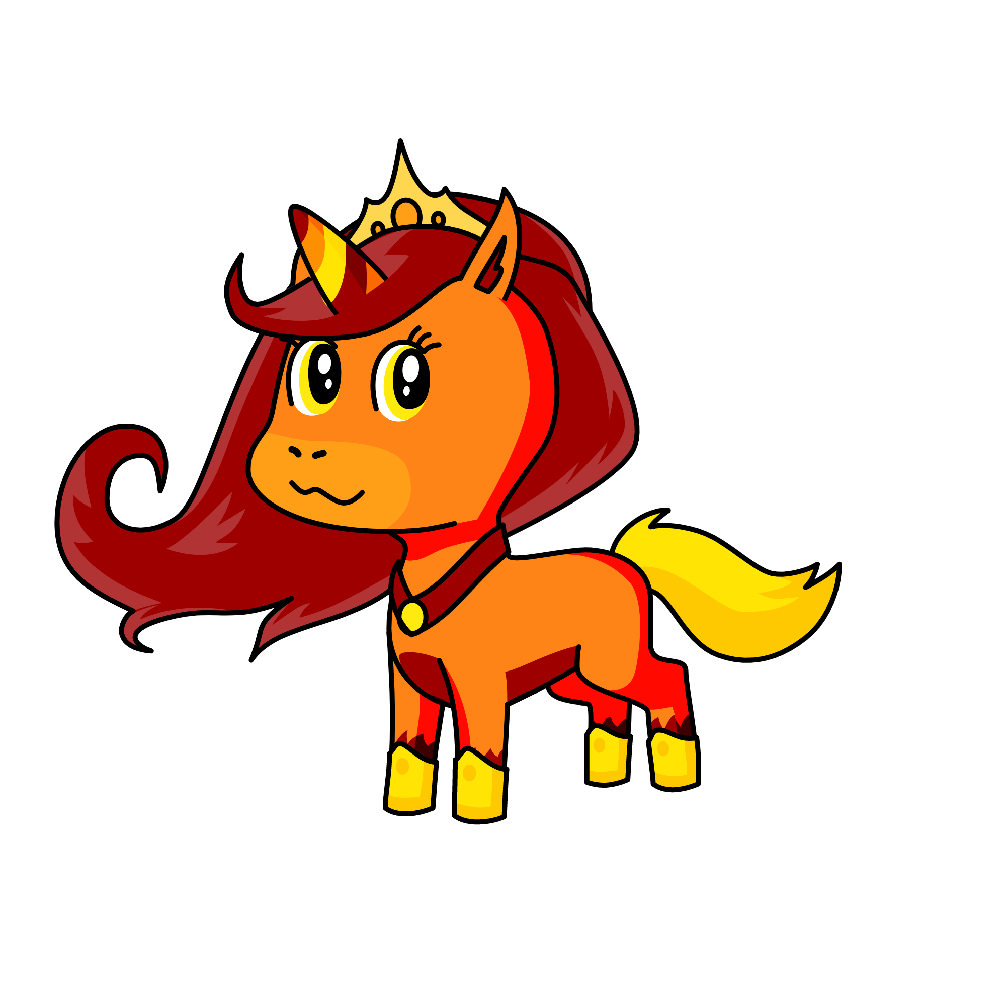 Fiery Feline , the unicorn