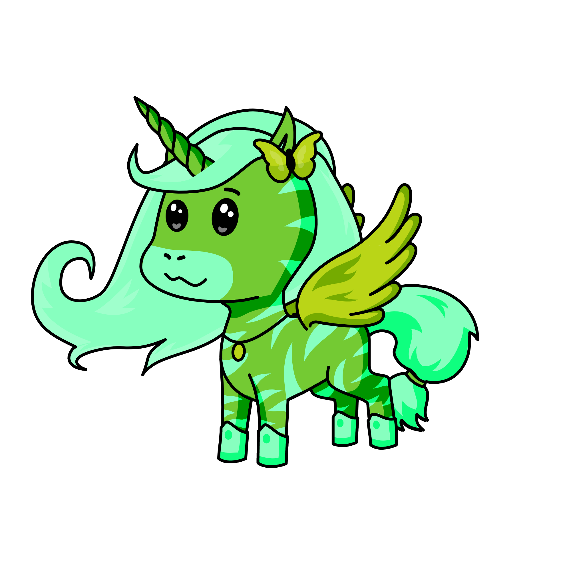 grass flower , the unicorn