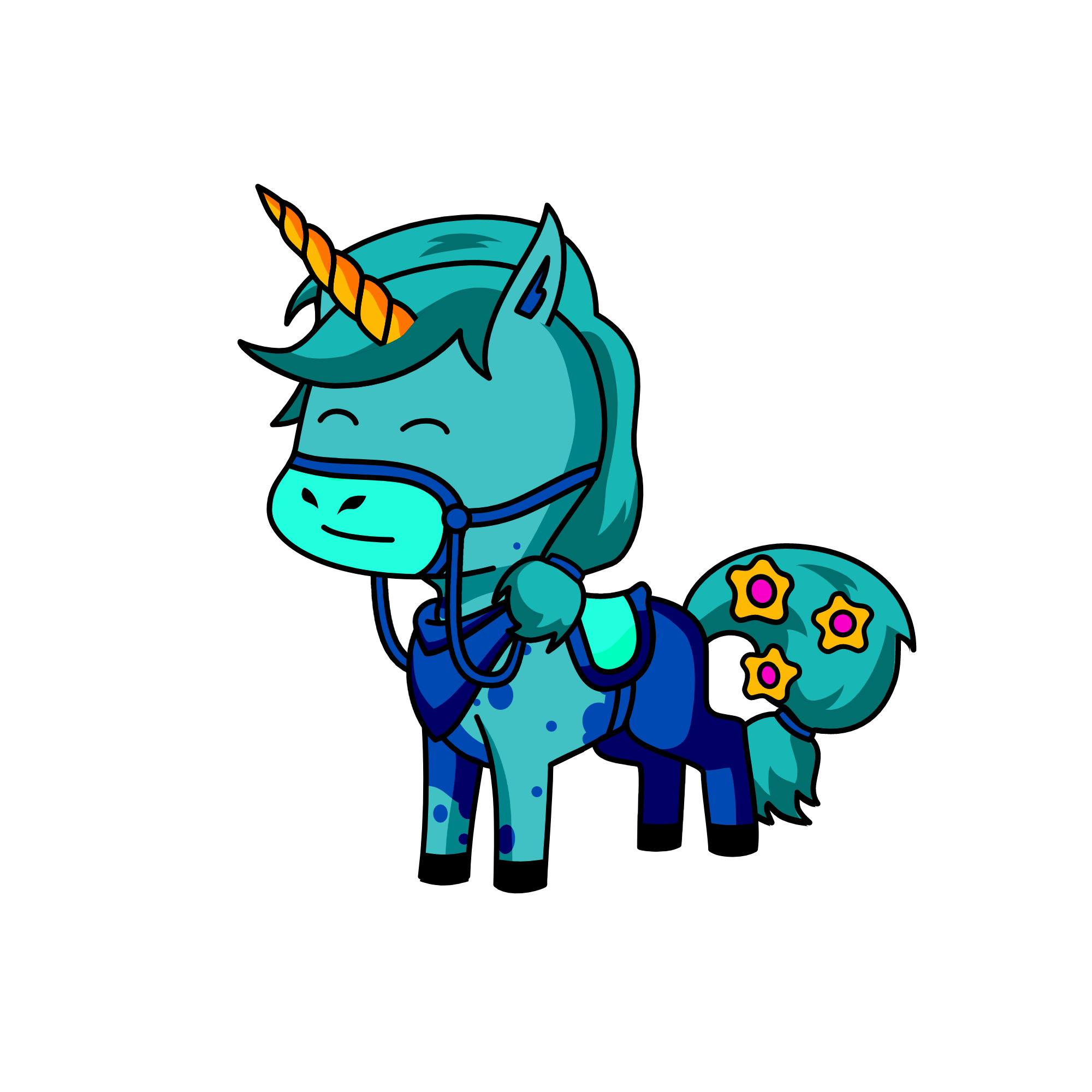 sky,queen of the wind, the unicorn