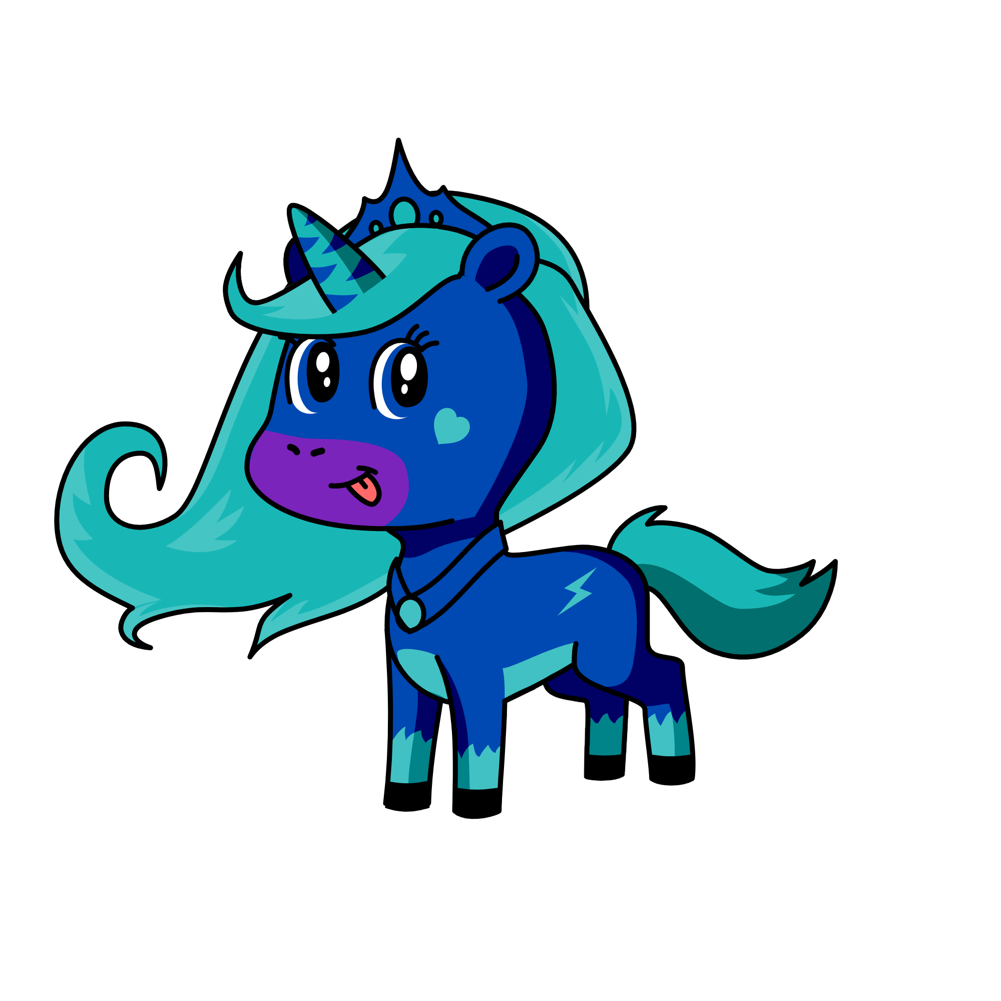 princess of the night midnight, the unicorn
