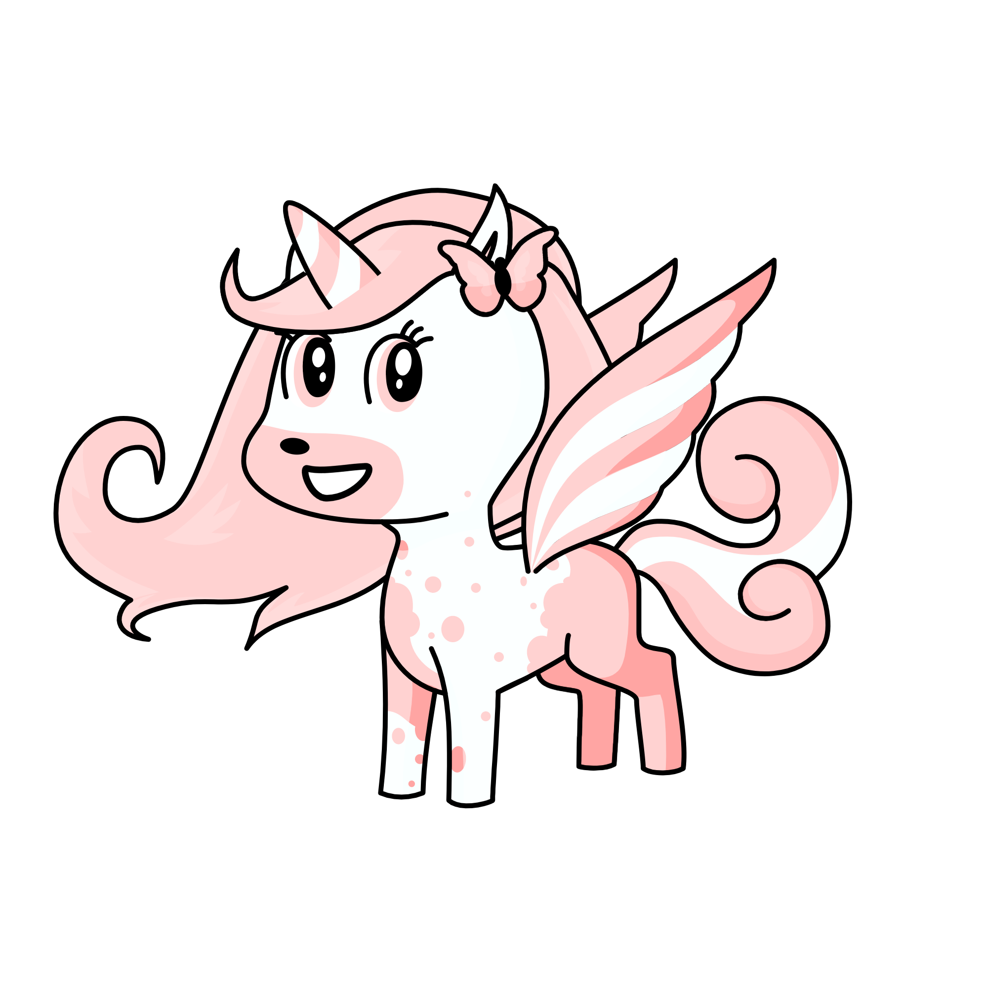  to get the wings go to the about page and then go down all the way to the bottom and click add wing, the unicorn