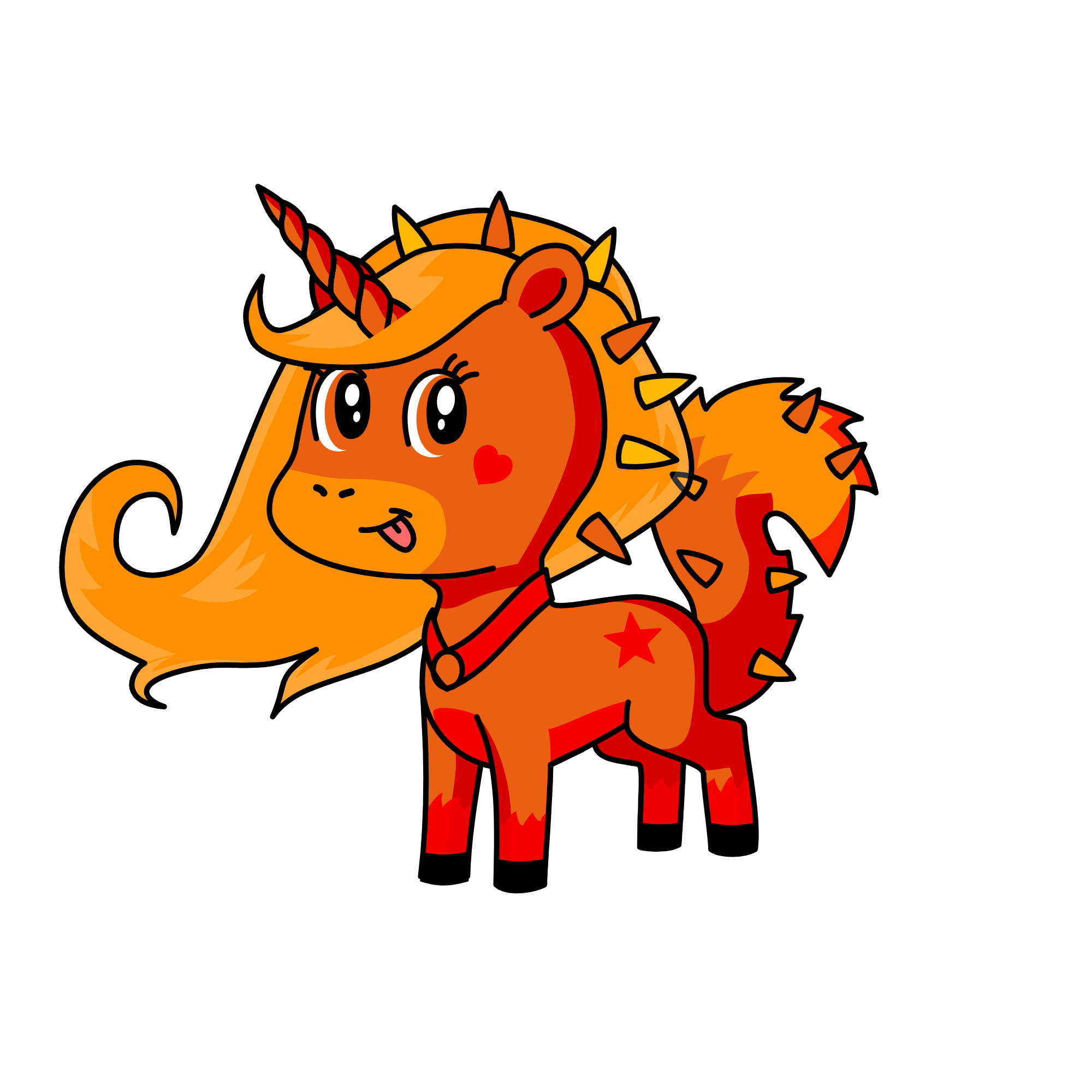 princess of fire blaze, the unicorn