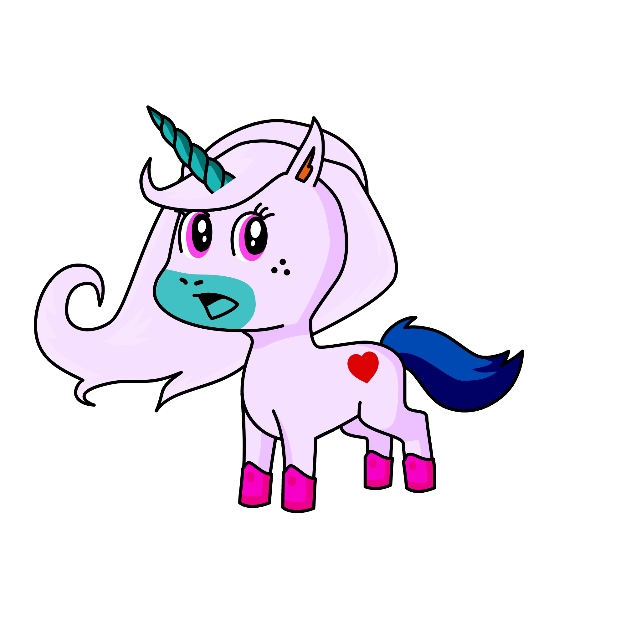 whrere a mask, the unicorn