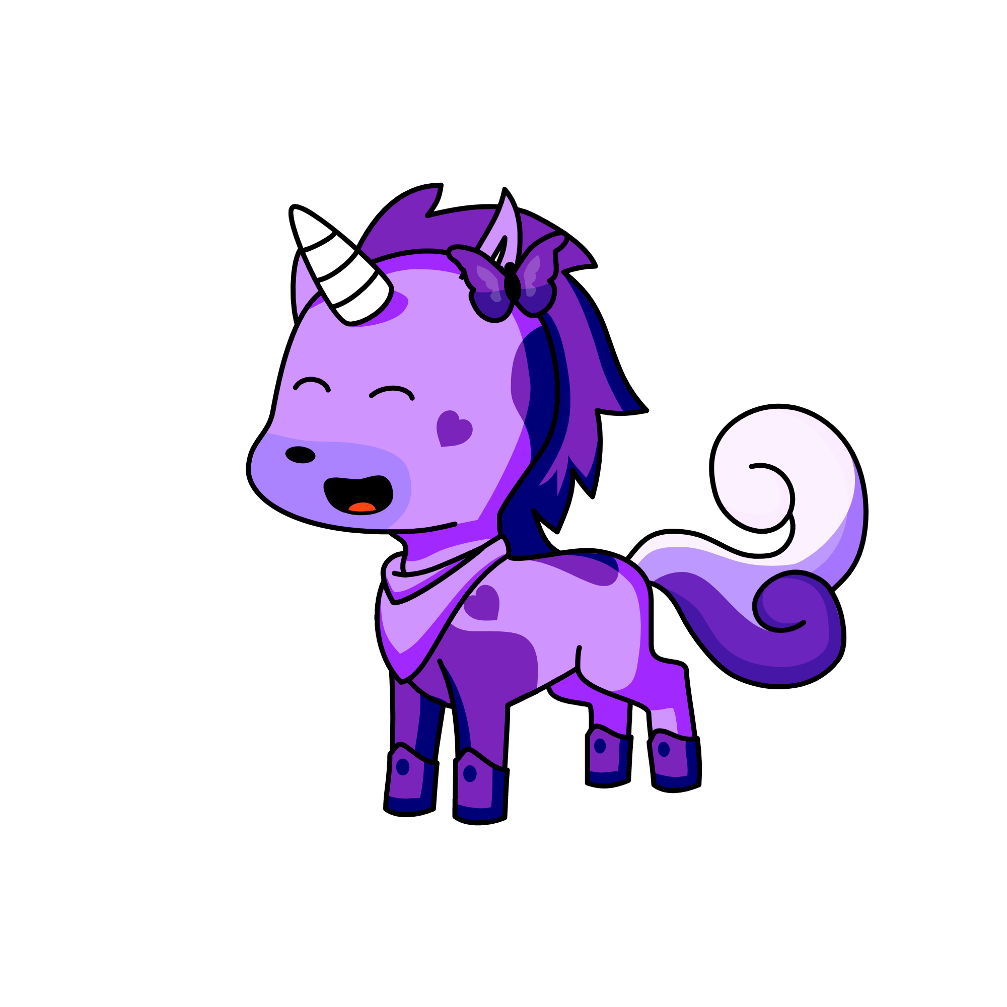 Violet, the unicorn