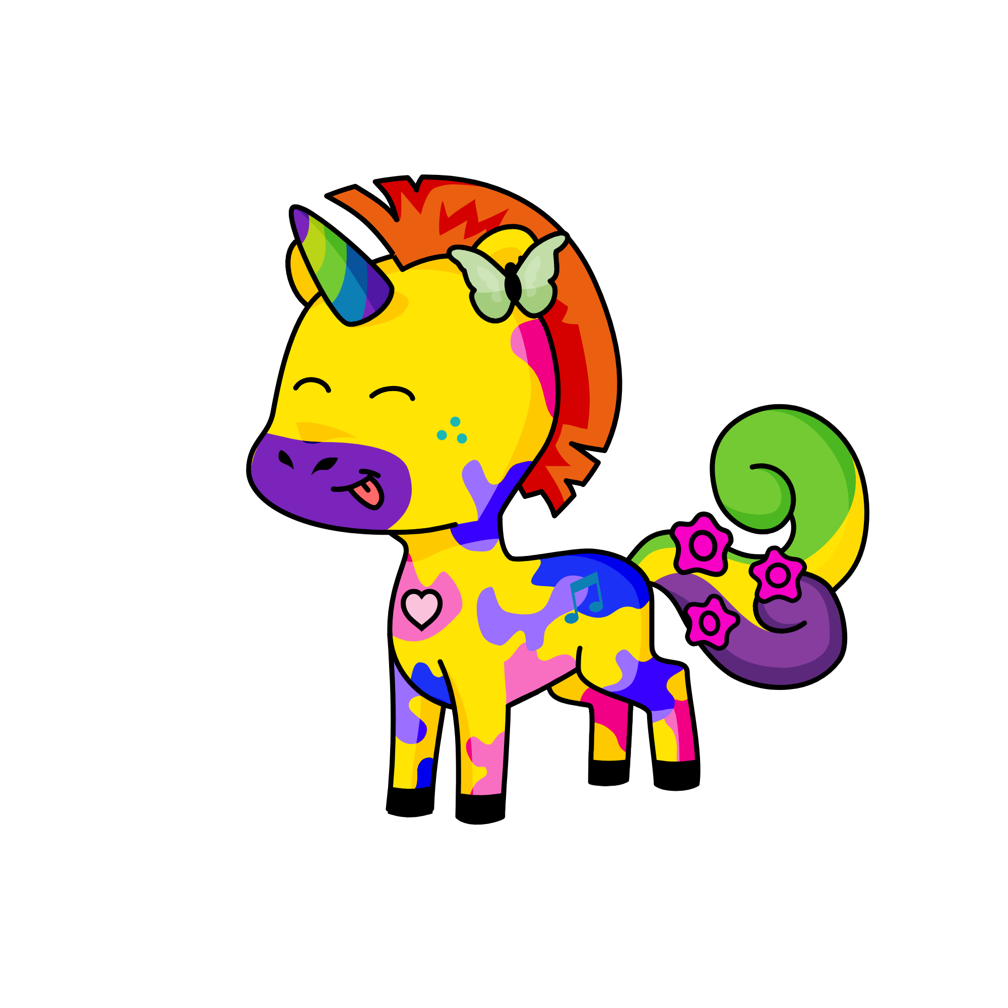 pinking, the unicorn