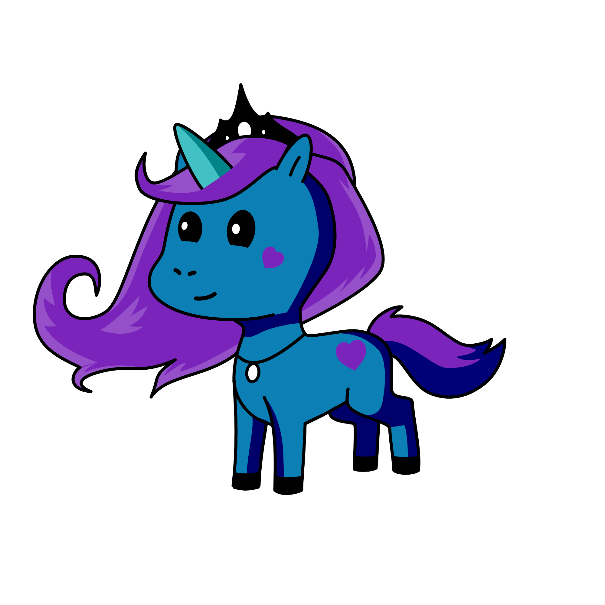 Black Moon, the unicorn