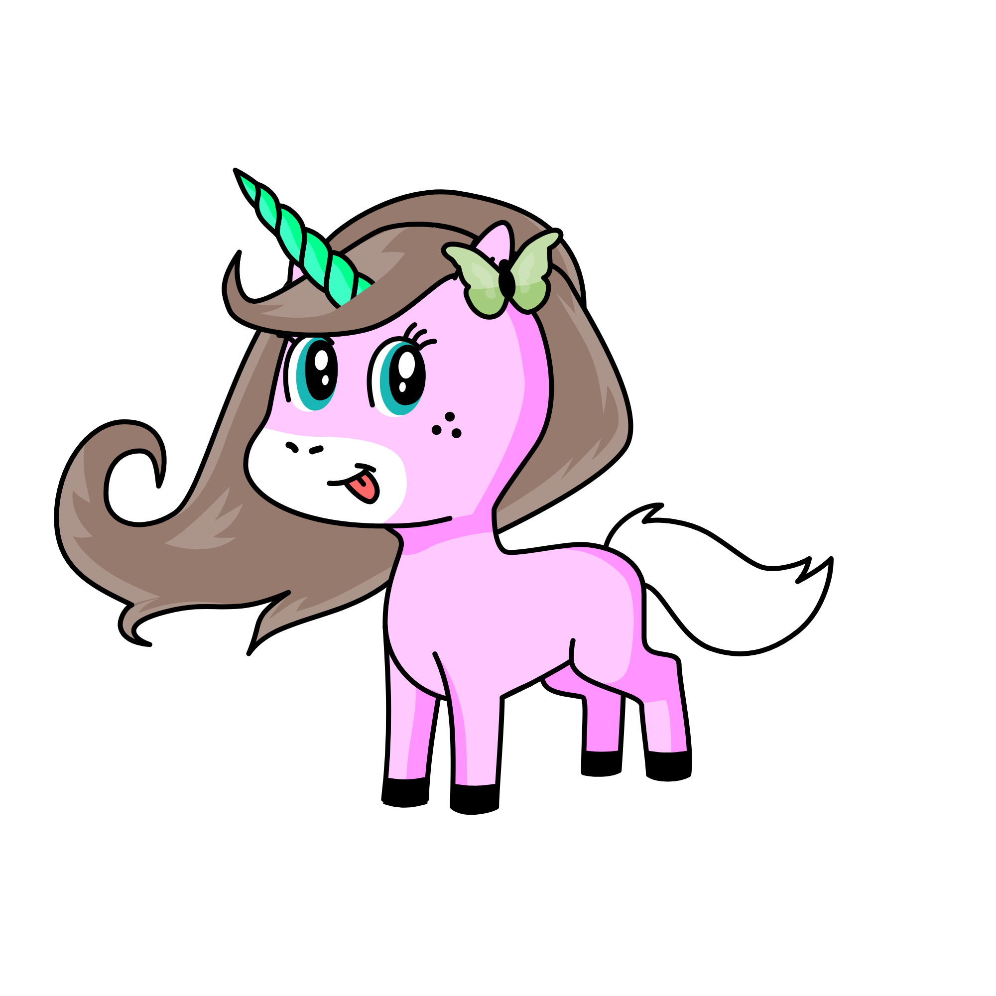 mariposa verde, the unicorn