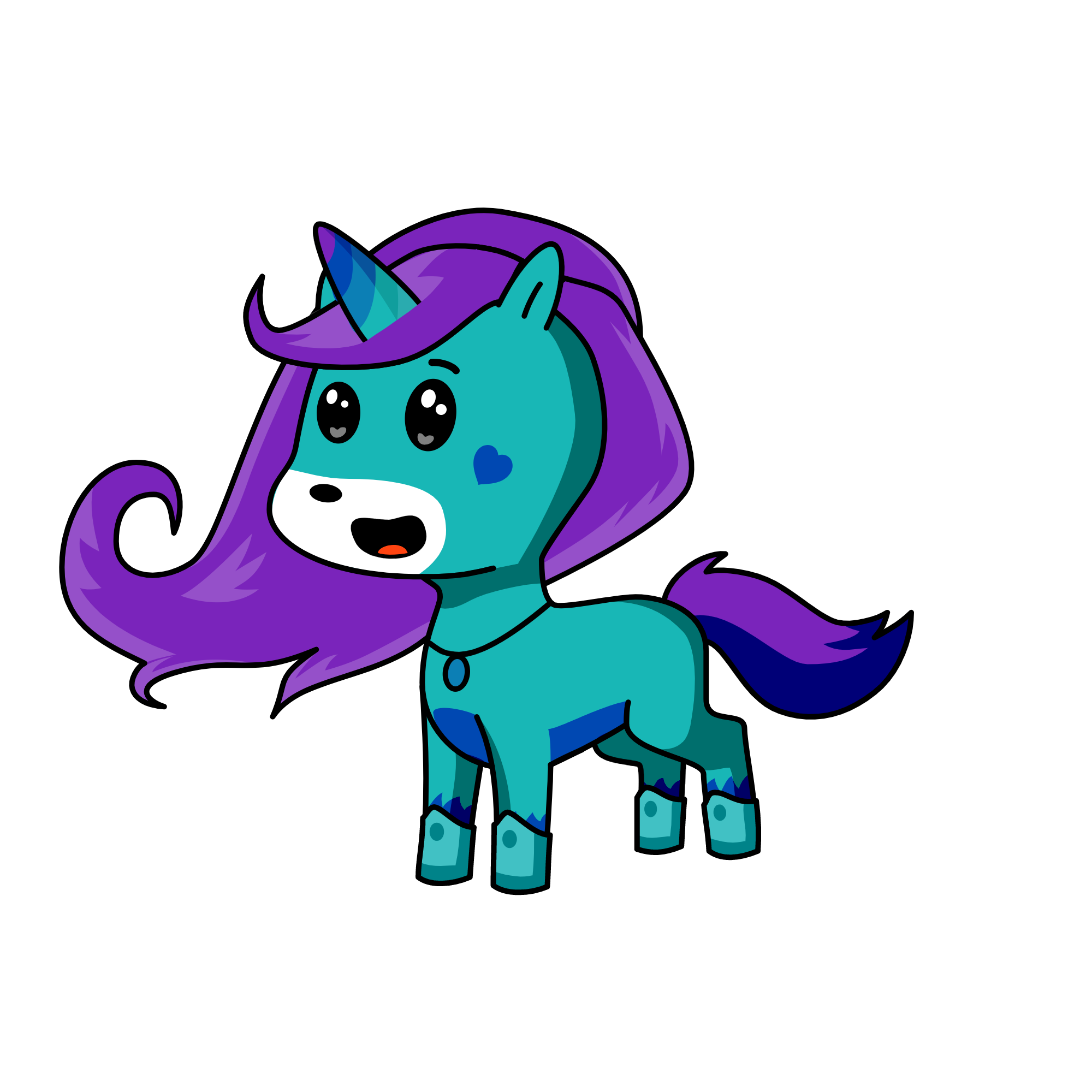 Winter, the unicorn