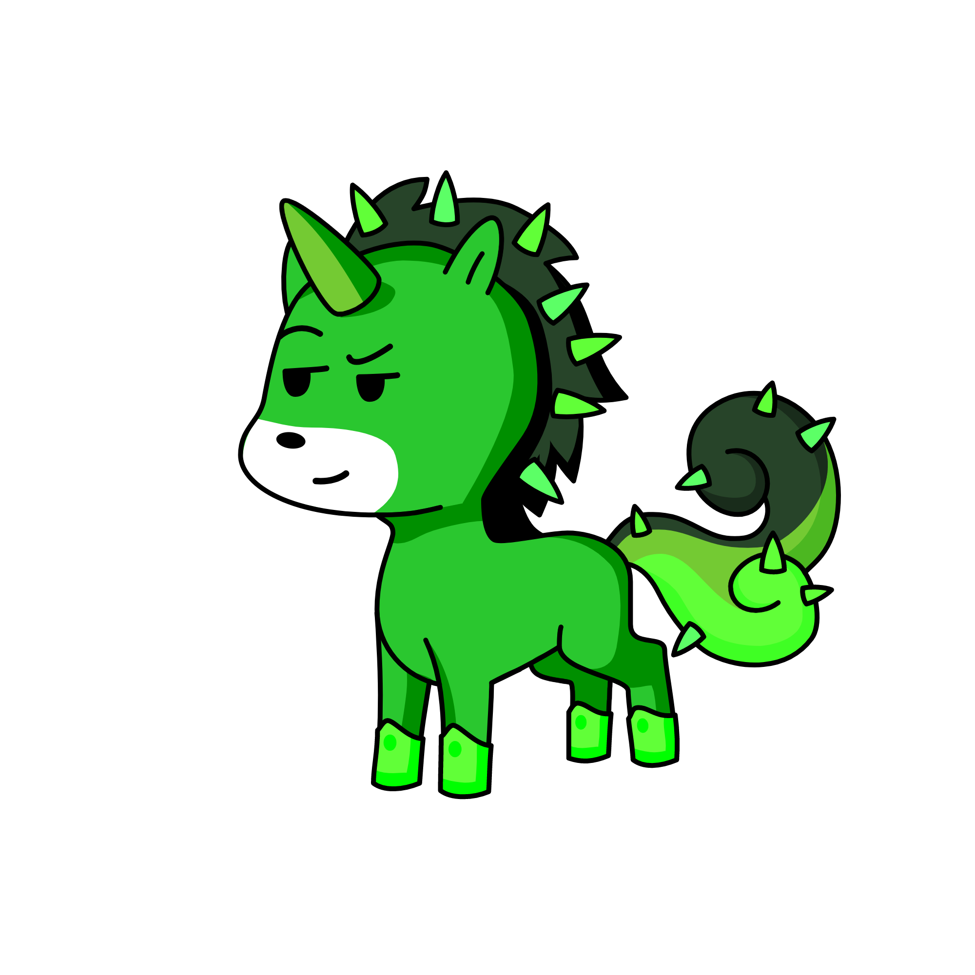 The Last Dino, the unicorn