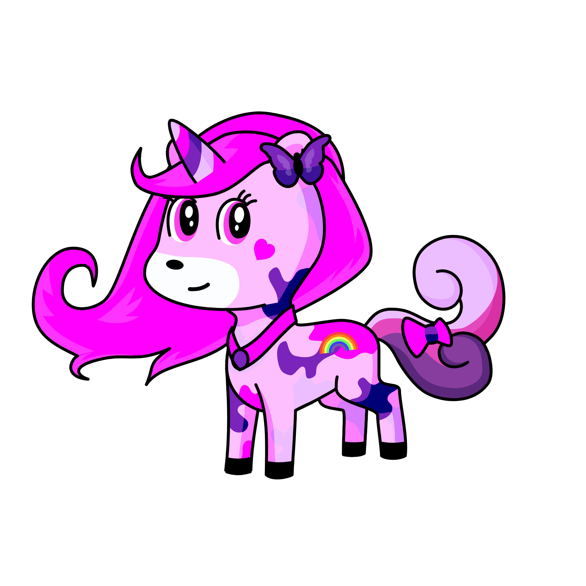 Violet, the unicorn