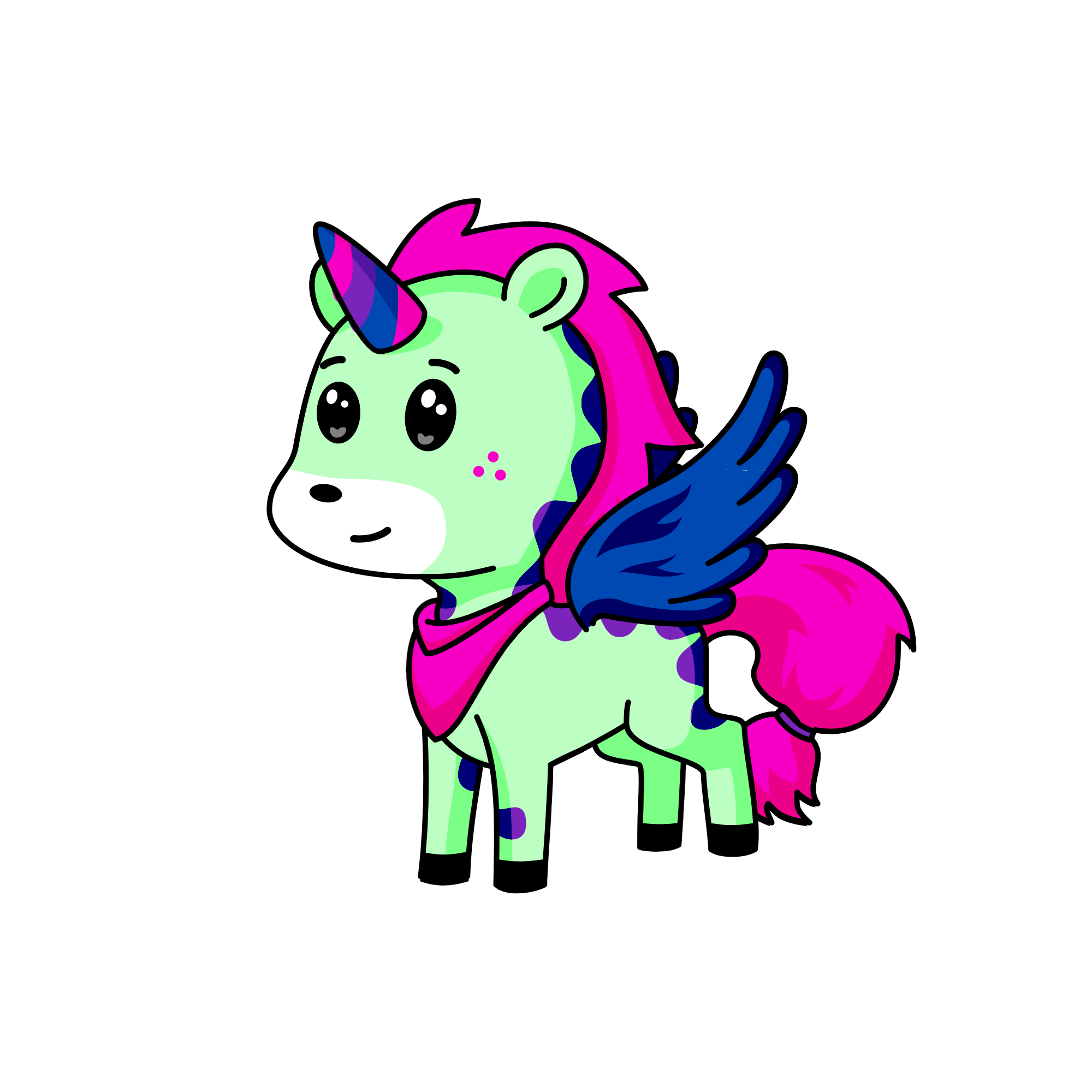 Dinowing, the unicorn