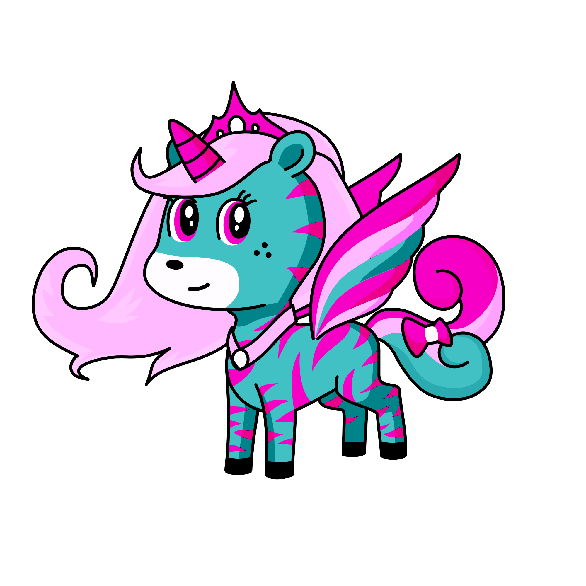 Princess Pegasus, the unicorn