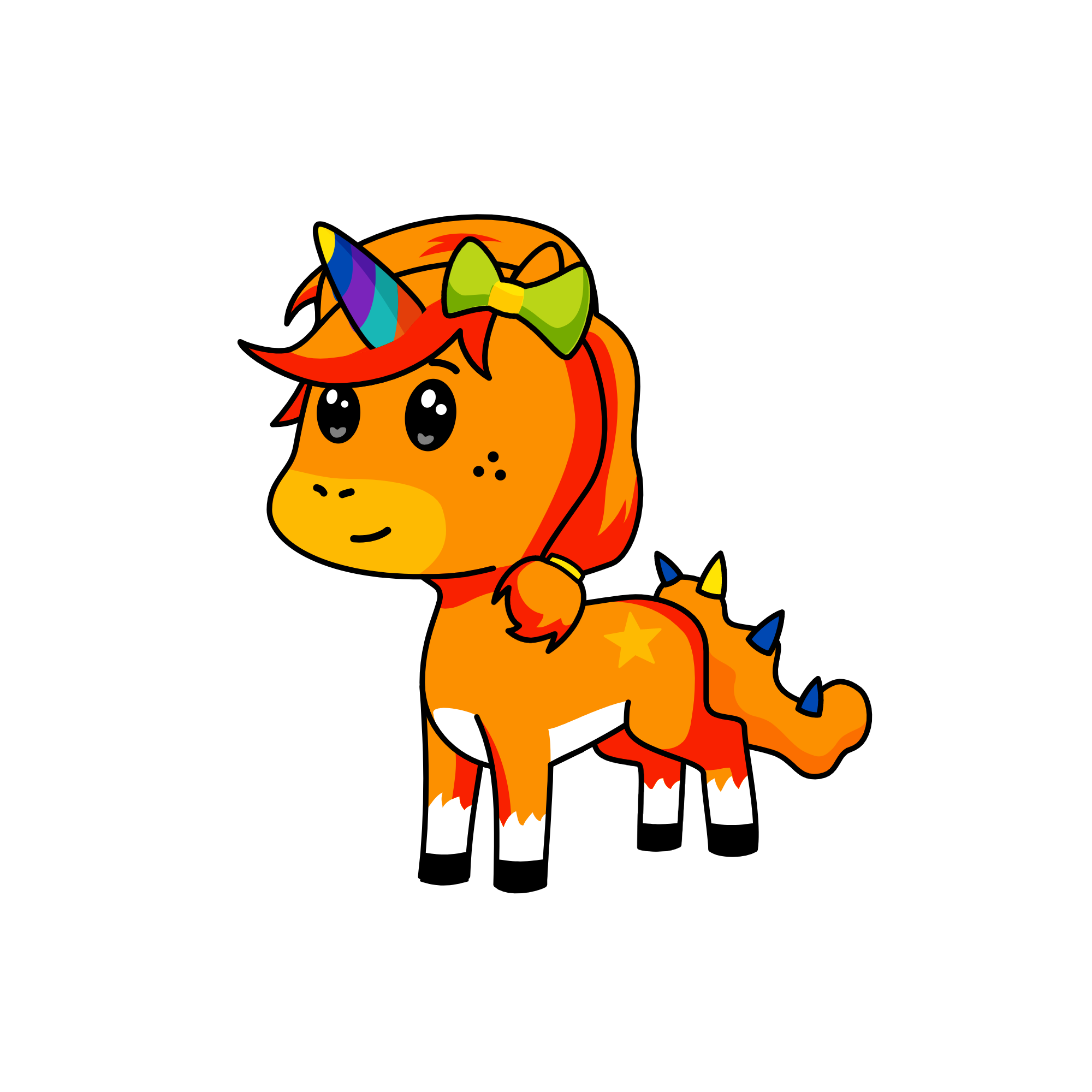 I LOVE PAPA, the unicorn