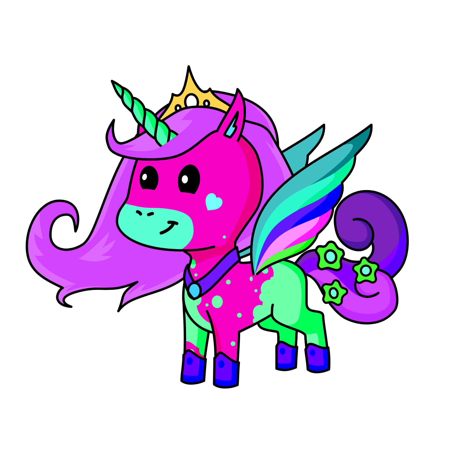 Cloudalicious, the unicorn