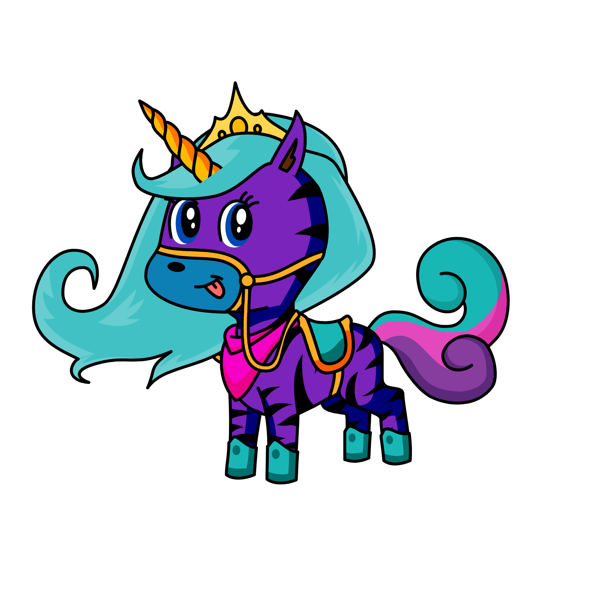 Queen Midnight, the unicorn