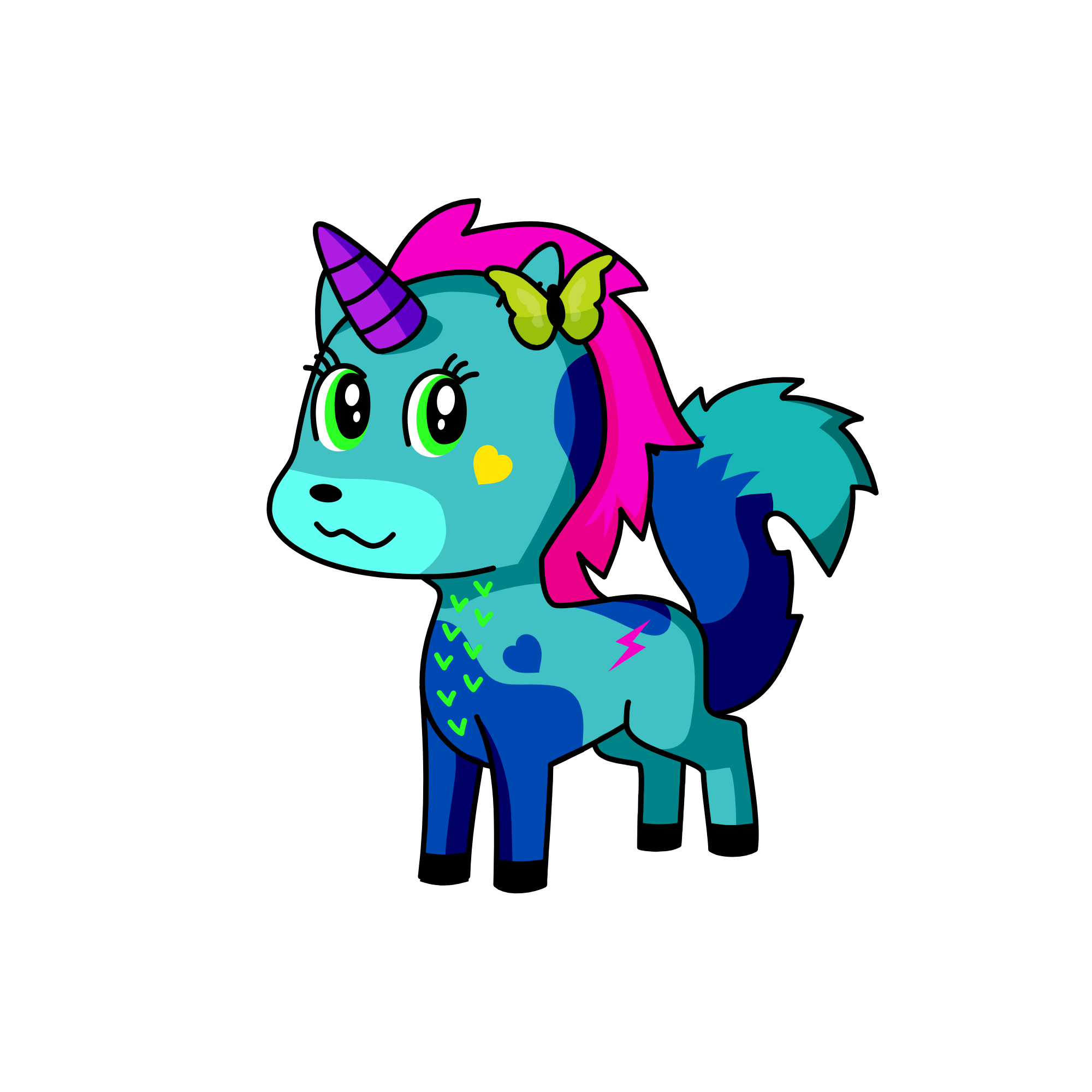 Manzana , the unicorn