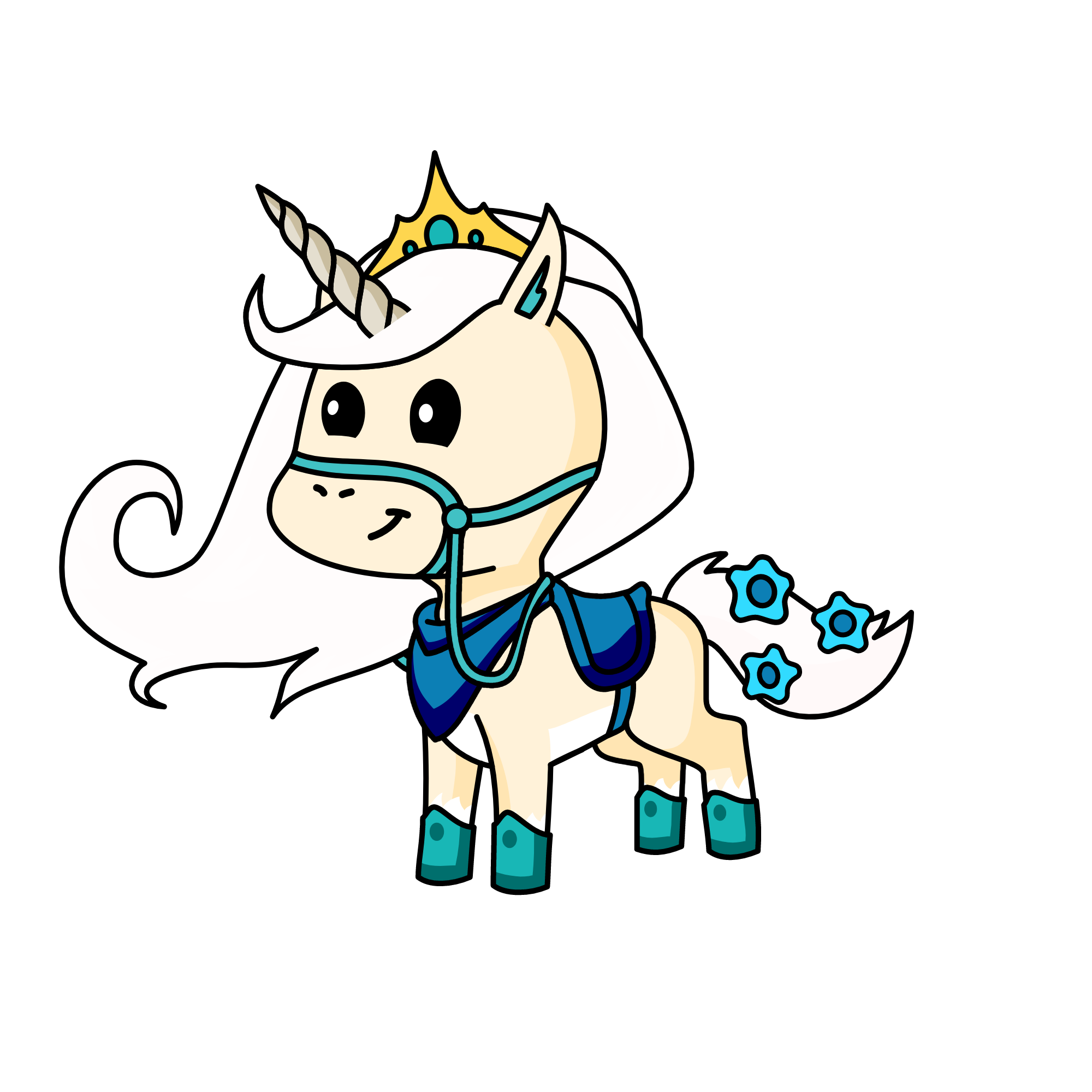 Elsa(from frozen 2), the unicorn