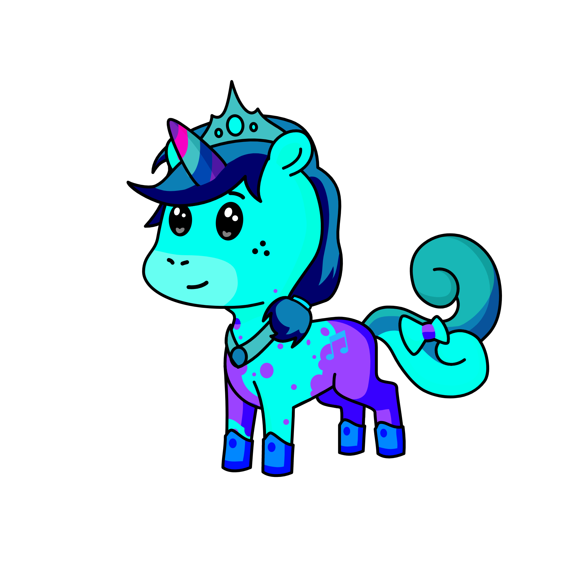 aqua sparkle, the unicorn