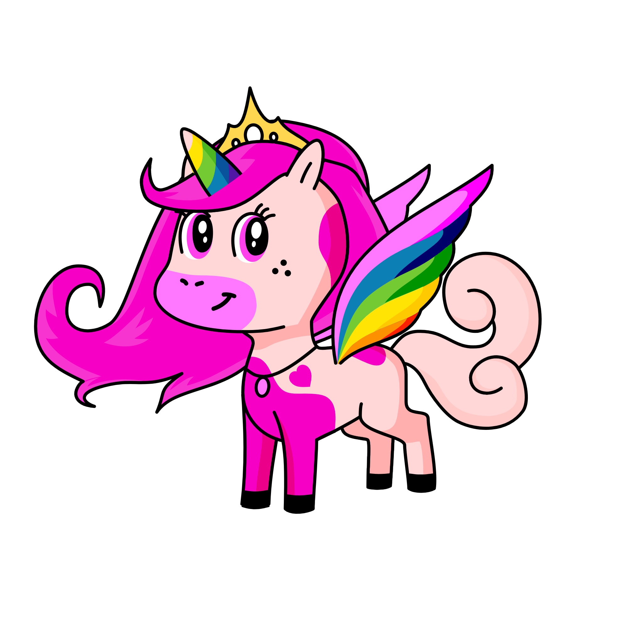 Pinky, the unicorn