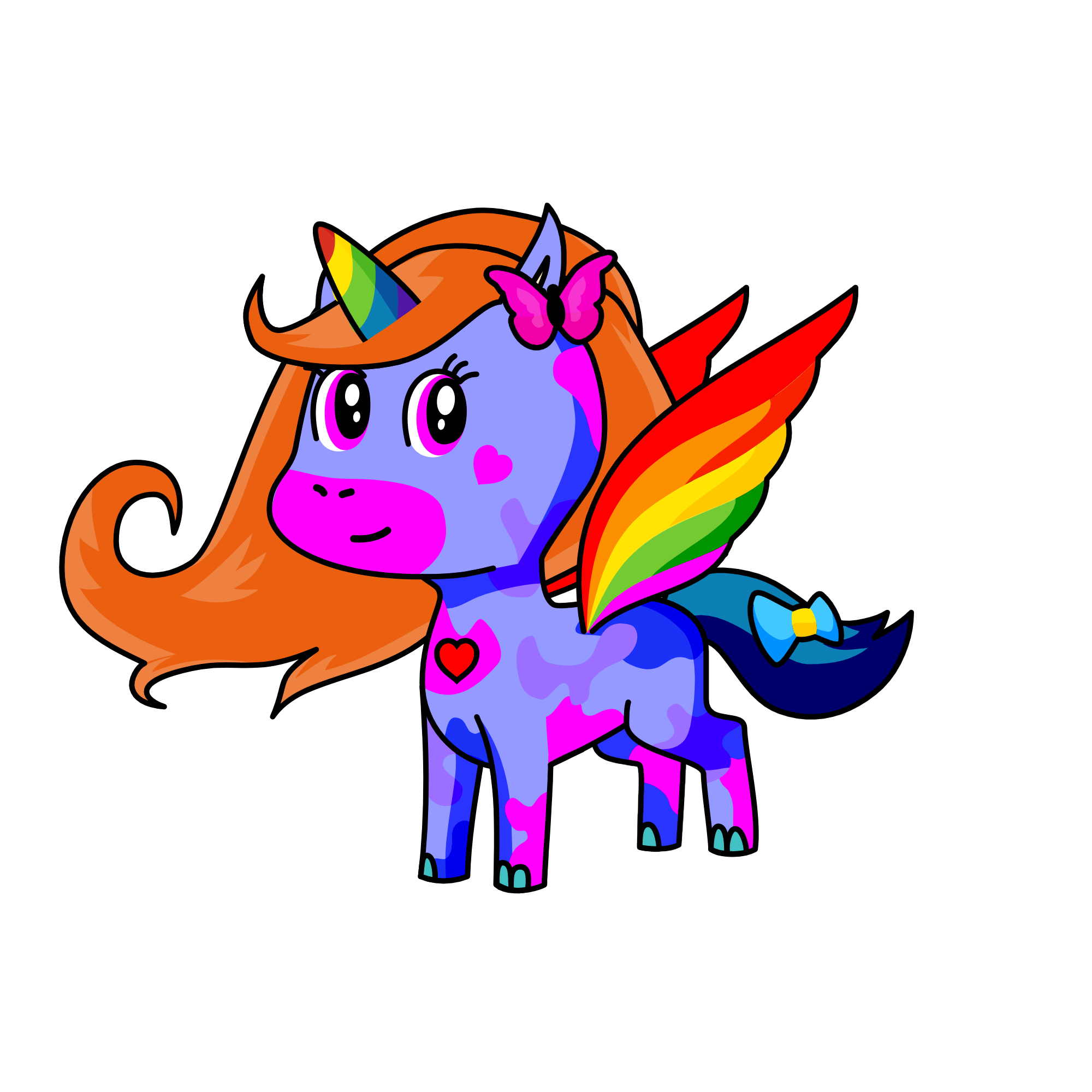 rainbow, the unicorn